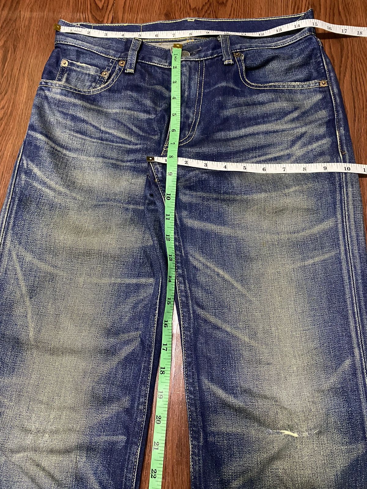 Levi's Vintage 90s Levis 502 Loose Honeycomb Distressed Jeans Size US 30 / EU 46 - 14 Thumbnail
