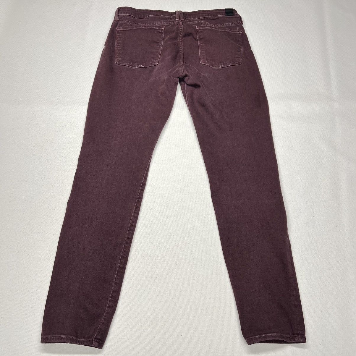 Vince Vince Jeans Burgundy Skinny Stretch Maroon Casual Denim Size 31" - 15 Thumbnail
