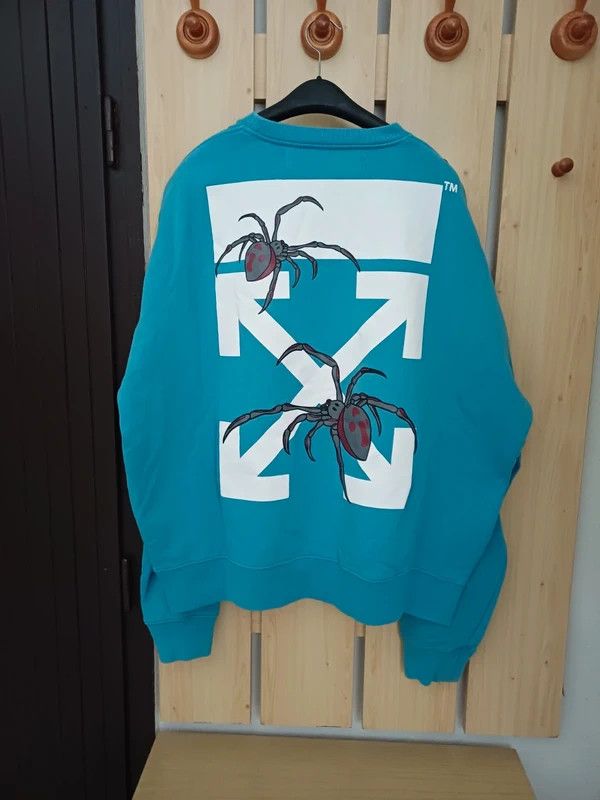 Off-White Off-White SS20 Arachno Arrow "Sky Blue" Sweater Size US XL / EU 56 / 4 - 2 Thumbnail