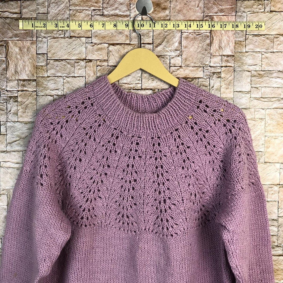 Homespun Knitwear × Japanese Brand Japanese Brand Purple Knitwear crochet #A790 Size S / US 4 / IT 40 - 5 Thumbnail