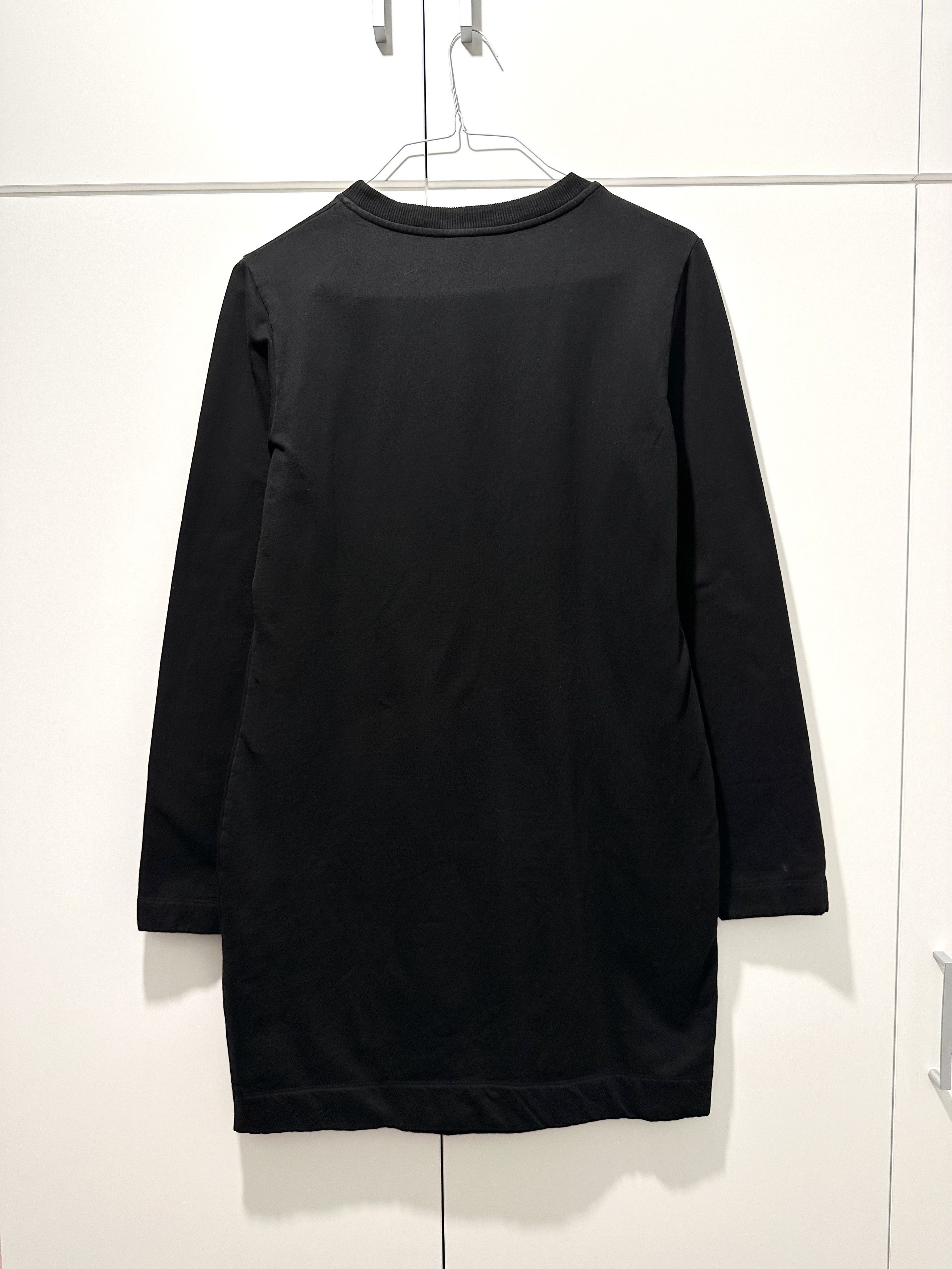 Love Moschino Love Moschino Black Sweatshirt Dress US10 Size L / US 10 / IT 46 - 3 Thumbnail