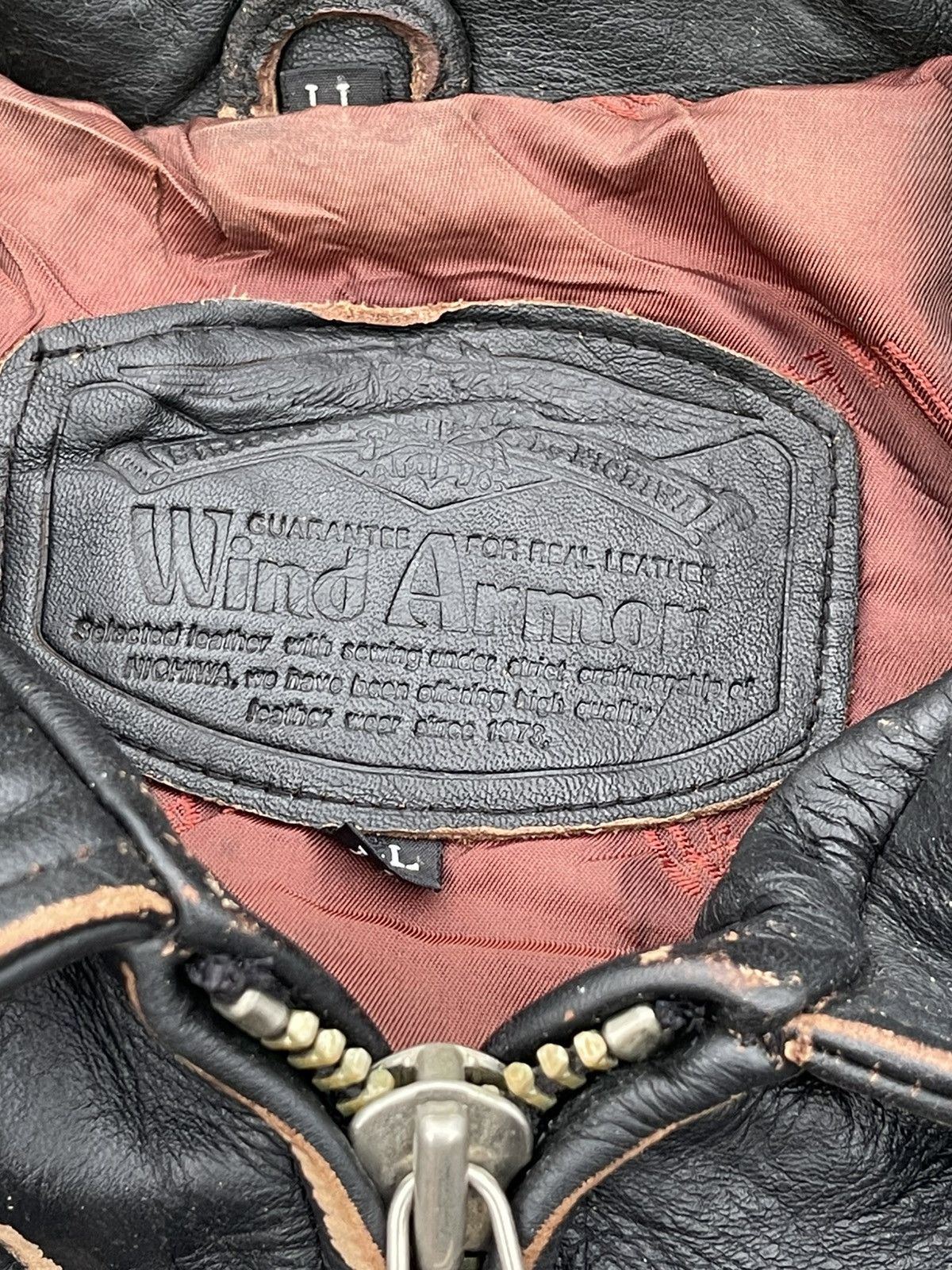 Vintage Vintage Wind Armor Real Leather Jacket Size US L / EU 52-54 / 3 - 3 Thumbnail