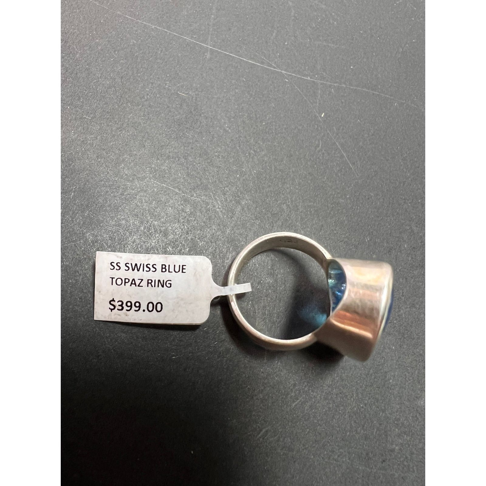 Other NEW Swiss Blue Topaz sterling silver ring size 7 Size ONE SIZE - 9 Thumbnail