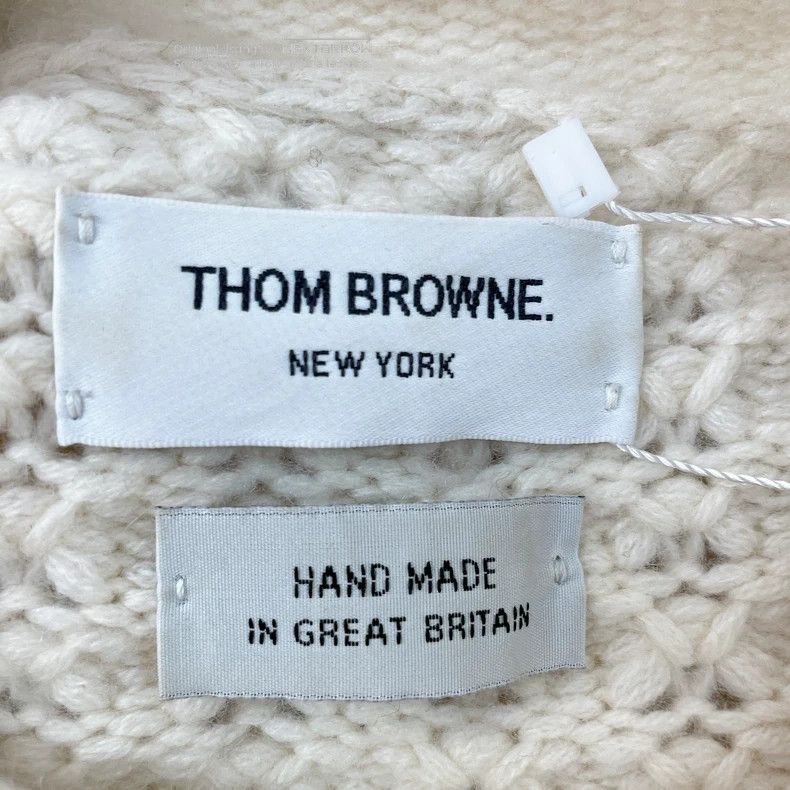 Thom Browne Thom Browne White Sweater Size 38 3 Size S / US 4 / IT 40 - 6 Thumbnail