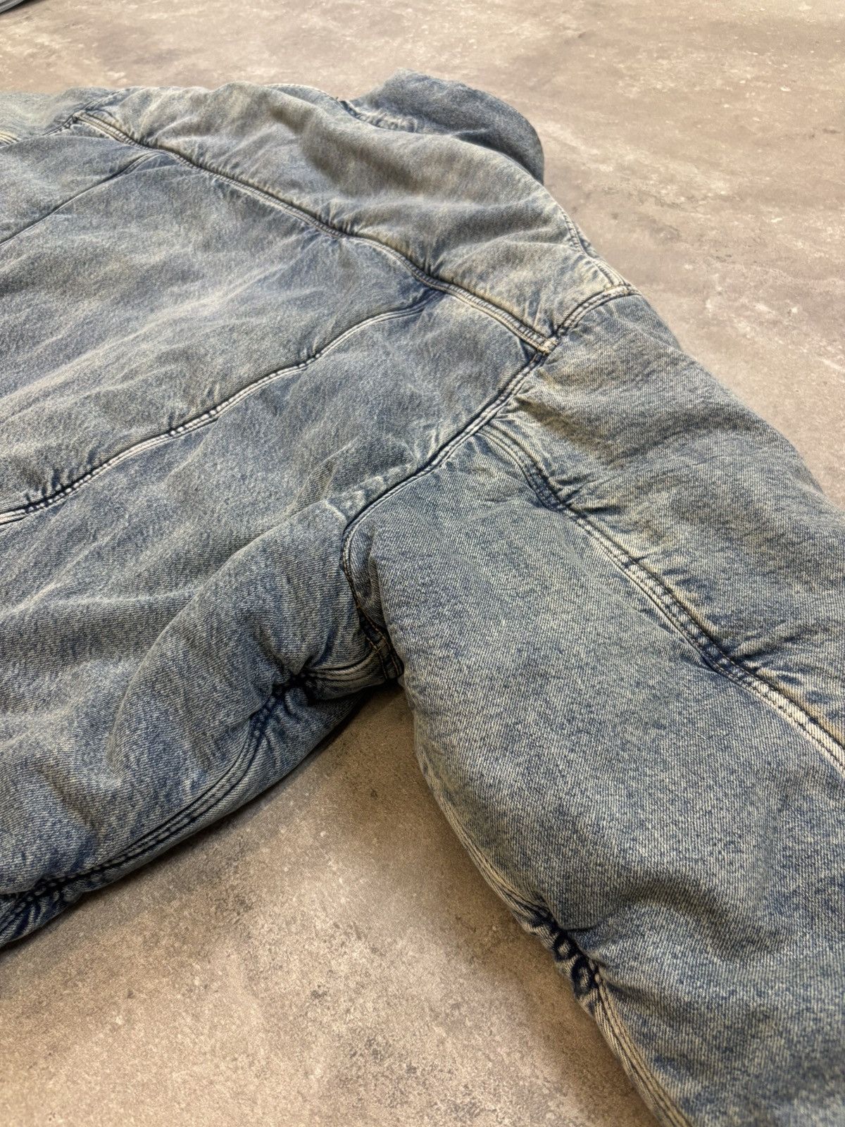 Balenciaga KANYE WEST Balenciaga Padded Denim Jacket Size US M / EU 48-50 / 2 - 11 Thumbnail