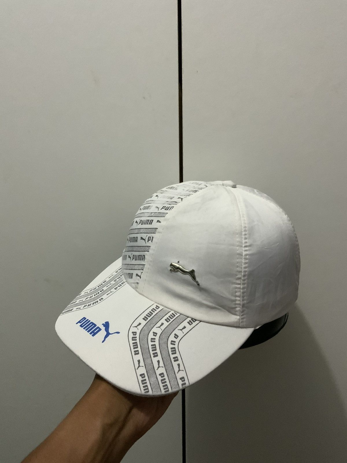 Japanese Brand Puma White Hat Size ONE SIZE - 1 Thumbnail