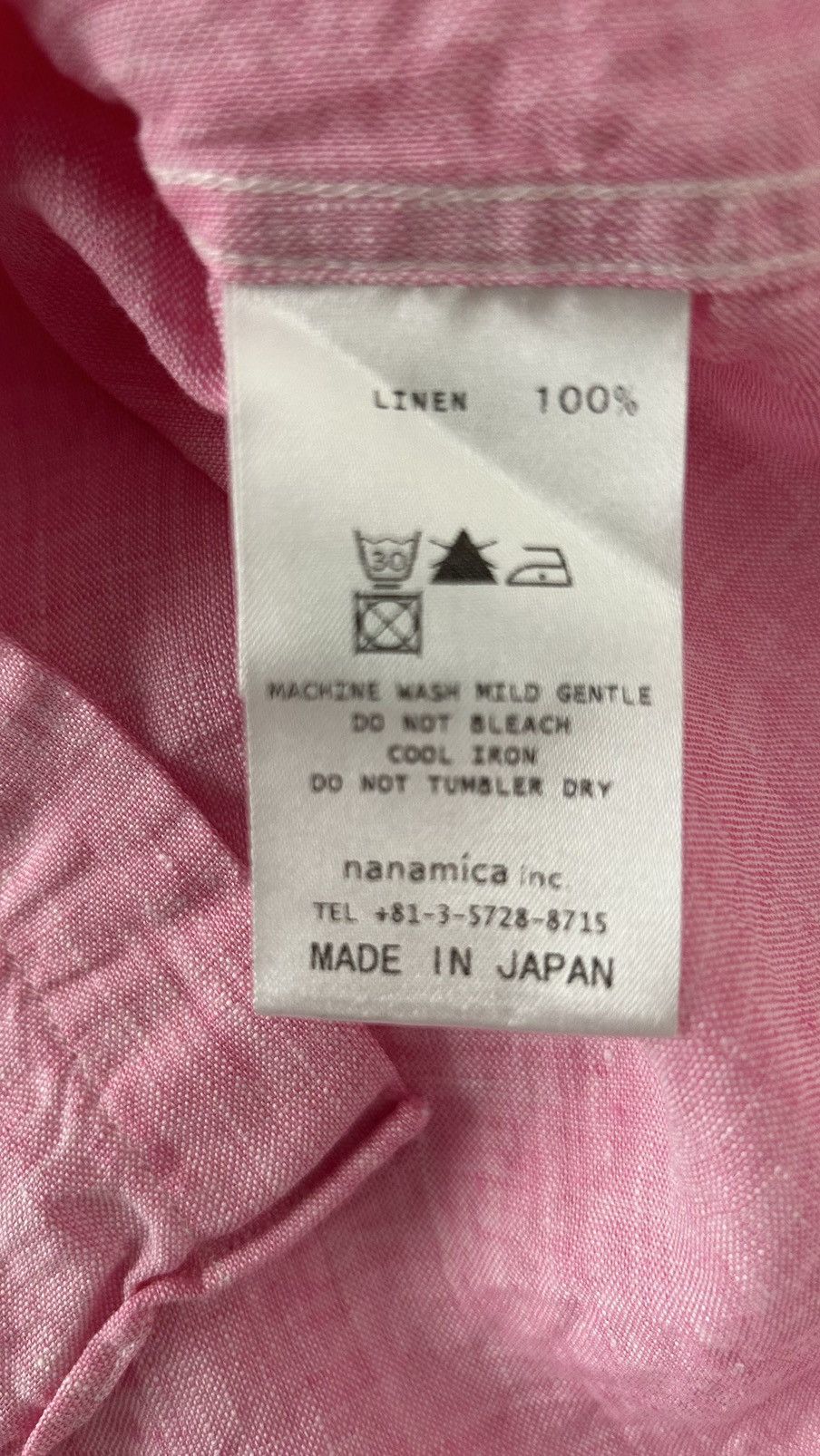 Nanamica aa . M . NEW . 100% LINEN SHIRT - MADE IN JAPAN Size US M / EU 48-50 / 2 - 7 Thumbnail