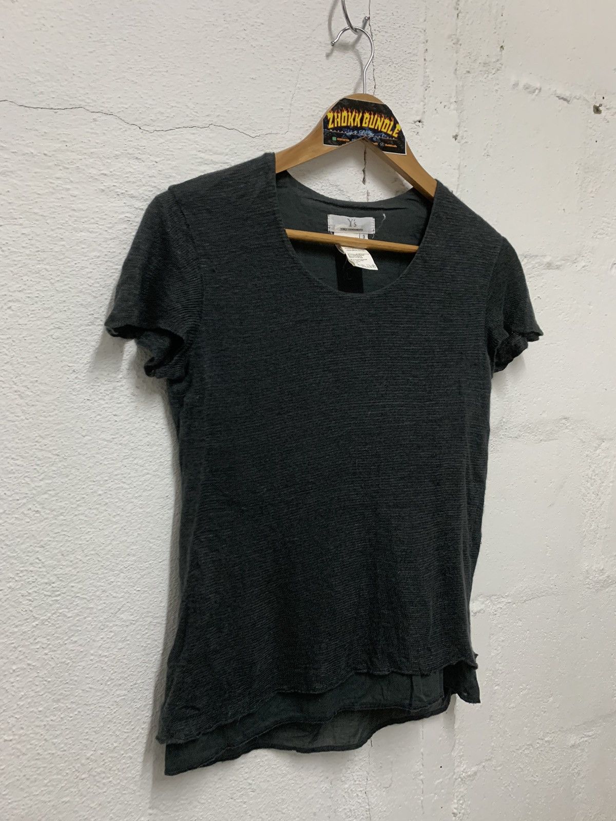 Yohji Yamamoto Yohji Yamamoto Women Layered T-shirt Size XS / US 0-2 / IT 36-38 - 2 Thumbnail