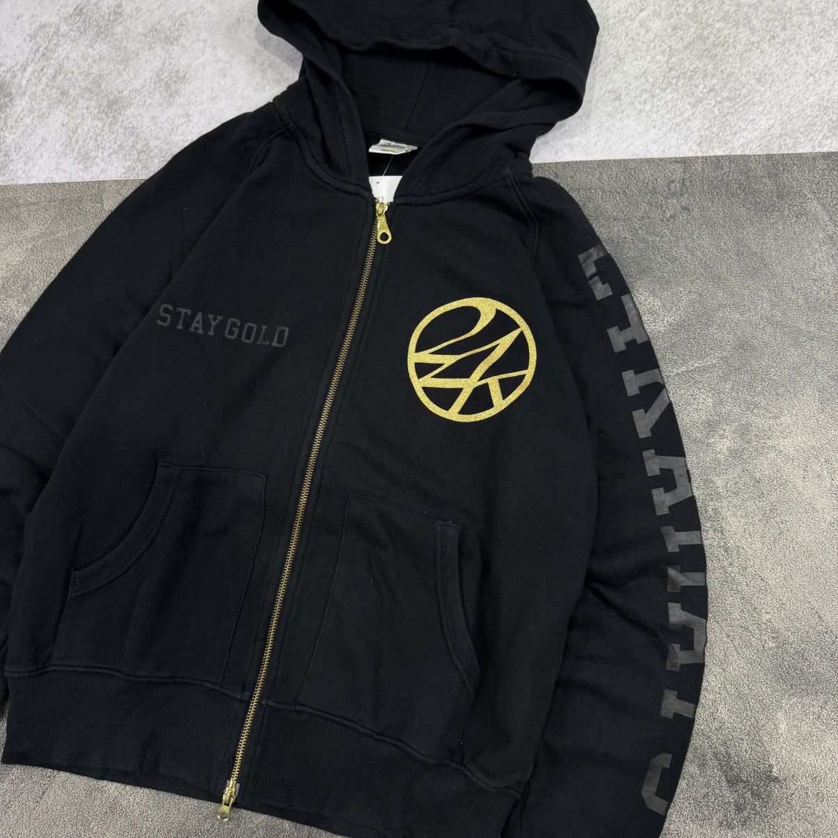 Japanese Brand 24 karats stay gold fullzip hooded black Size US L / EU 52-54 / 3 - 4 Thumbnail