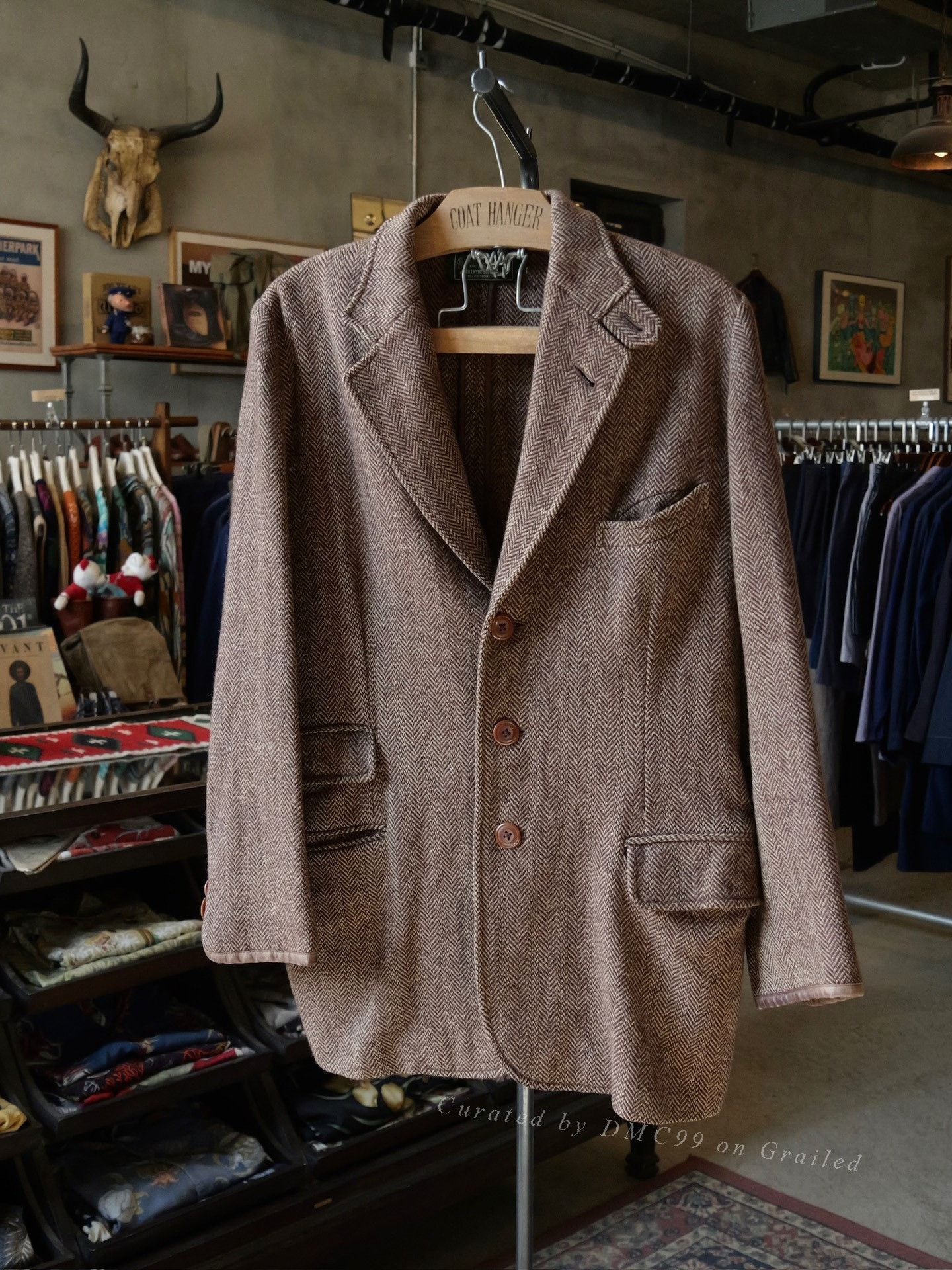 Ralph Lauren Ralph Lauren 1990s Country Knit Leather Suit Size US M / EU 48-50 / 2 - 1 Thumbnail