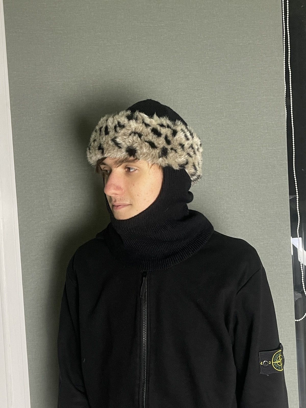 Handmade × Vintage Universal knitted balaclava Black Size ONE SIZE - 1 Thumbnail