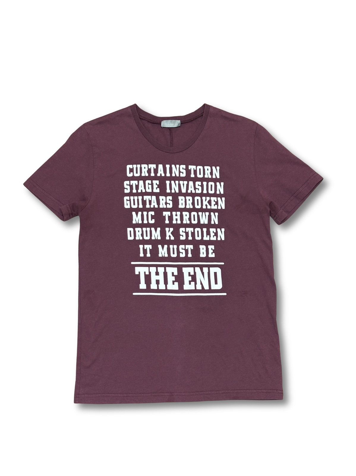 Dior × Hedi Slimane Dior Homme AW05 “The End” Runway Tee | Grailed