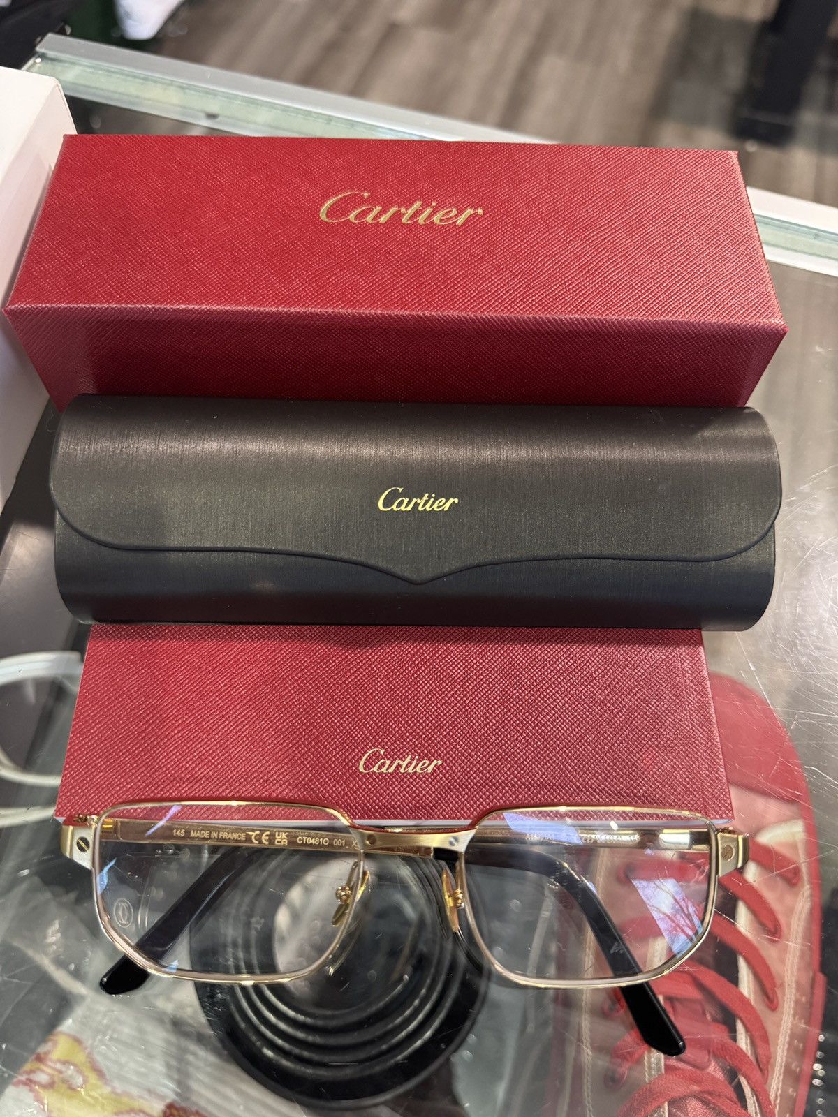 Cartier Cartier Gold Transparent CT0481O 001 Size ONE SIZE - 2 Thumbnail