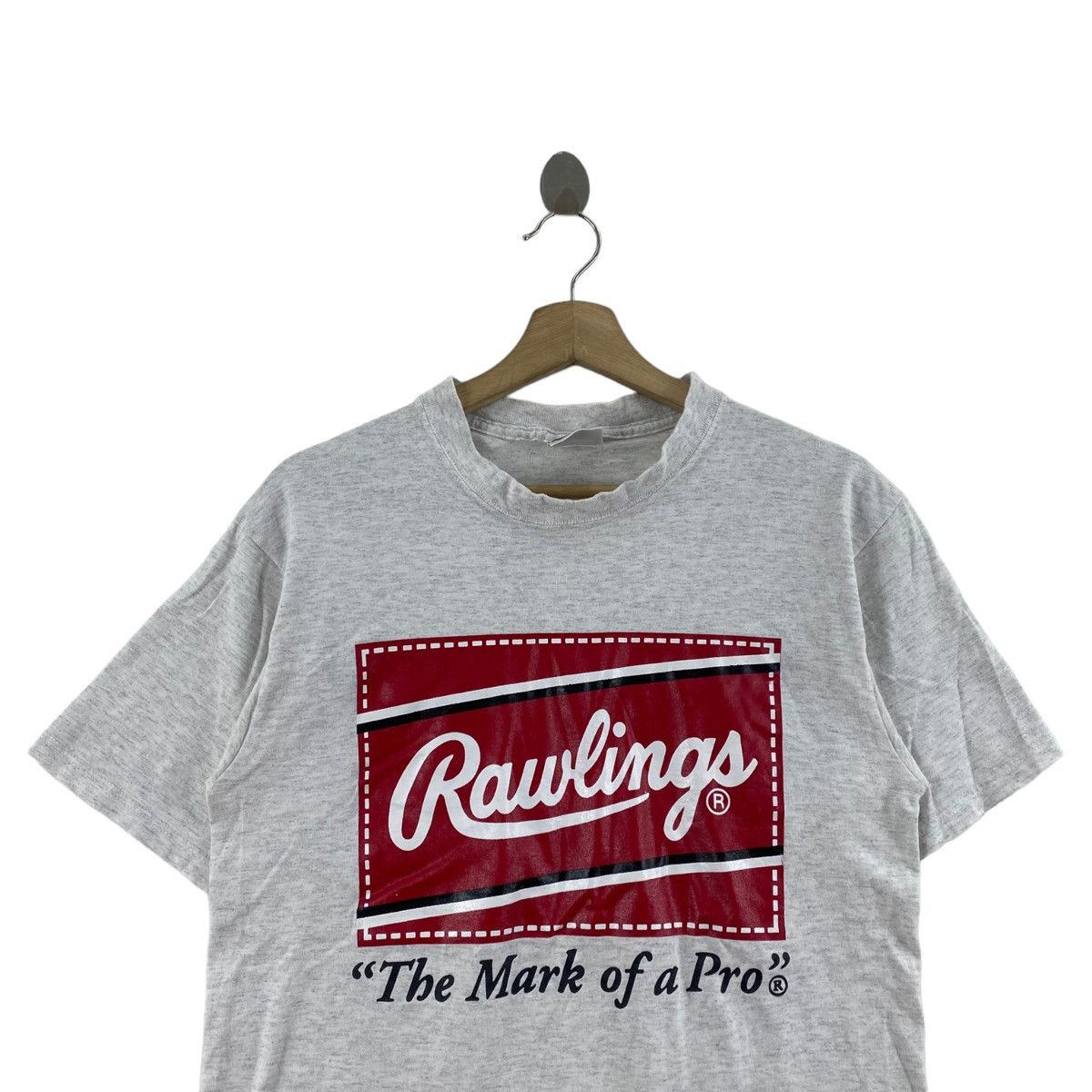 Vintage Vintage 90s RAWLINGS The Mark Of A Pro Big Logo Print Grey Size US M / EU 48-50 / 2 - 2 Thumbnail