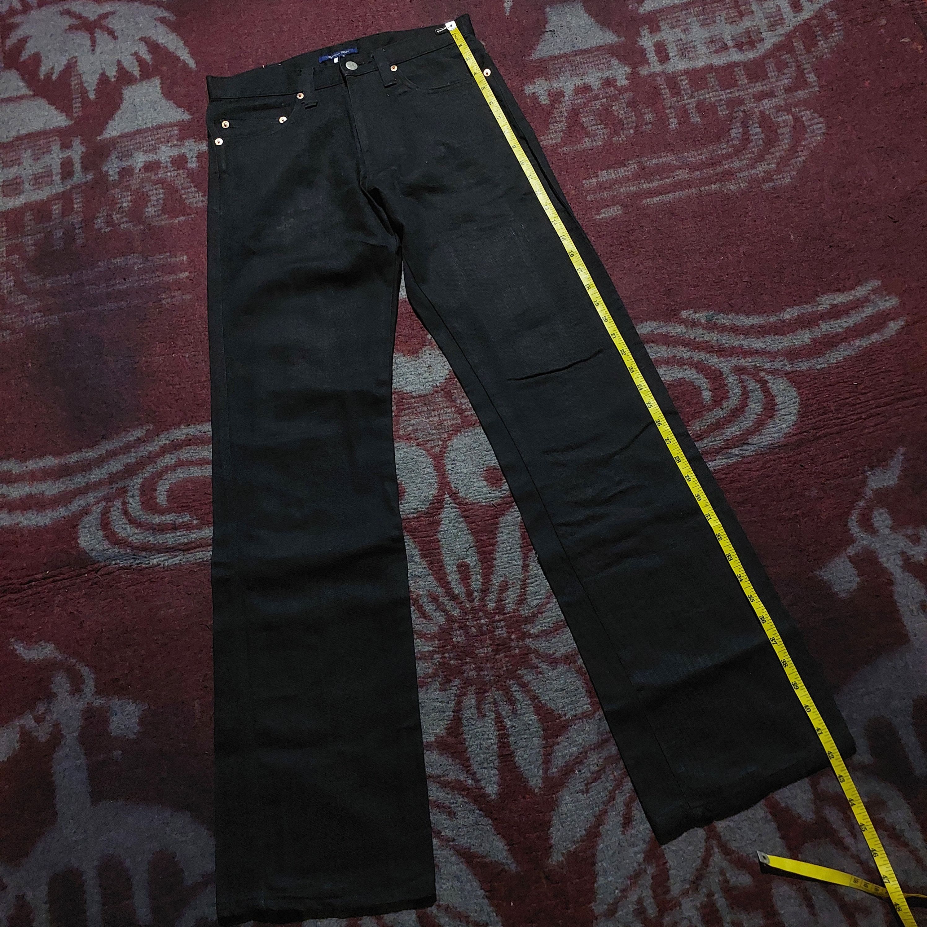 Tornado Mart Japanois Bleu red rose embroidered black denim Size US 30 / EU 46 - 16 Thumbnail