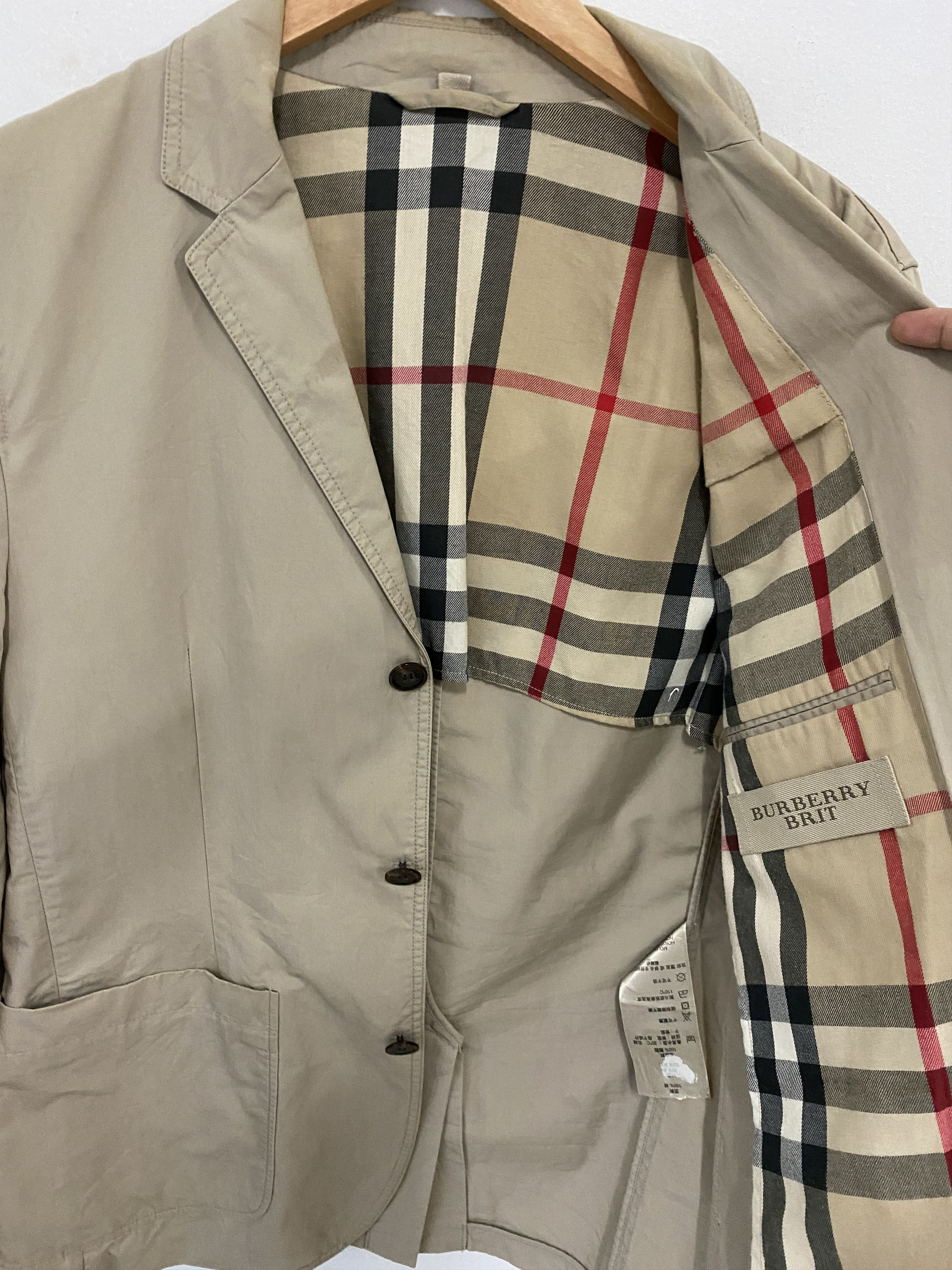 Burberry Burberry Brits Nova Check Blazer Size 44R - 3 Thumbnail