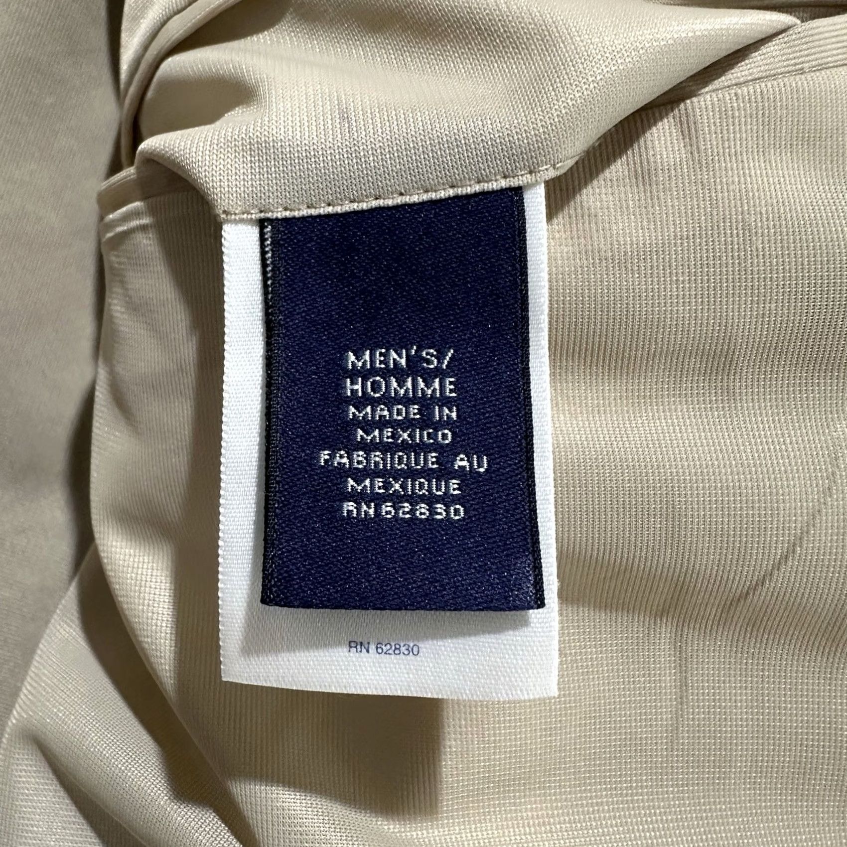 Lands' End VINTAGE Lands' End Blazer Sport Coat Mens 42L Beige Silk Stains GUC Jacket Single-Breasted Two-Button Notch 2 Piece Tailored Regular Mens Size 42R - 5 Thumbnail
