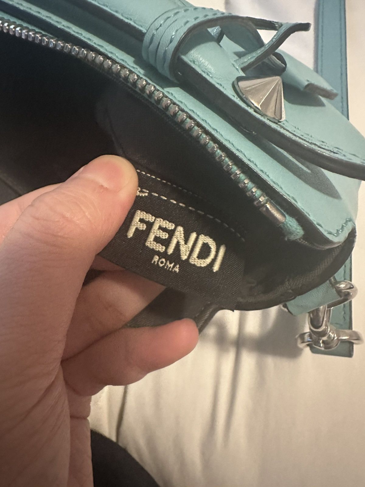 Fendi Fendi turquoise/tiffany blue by the way bag mini Size ONE SIZE - 12 Thumbnail