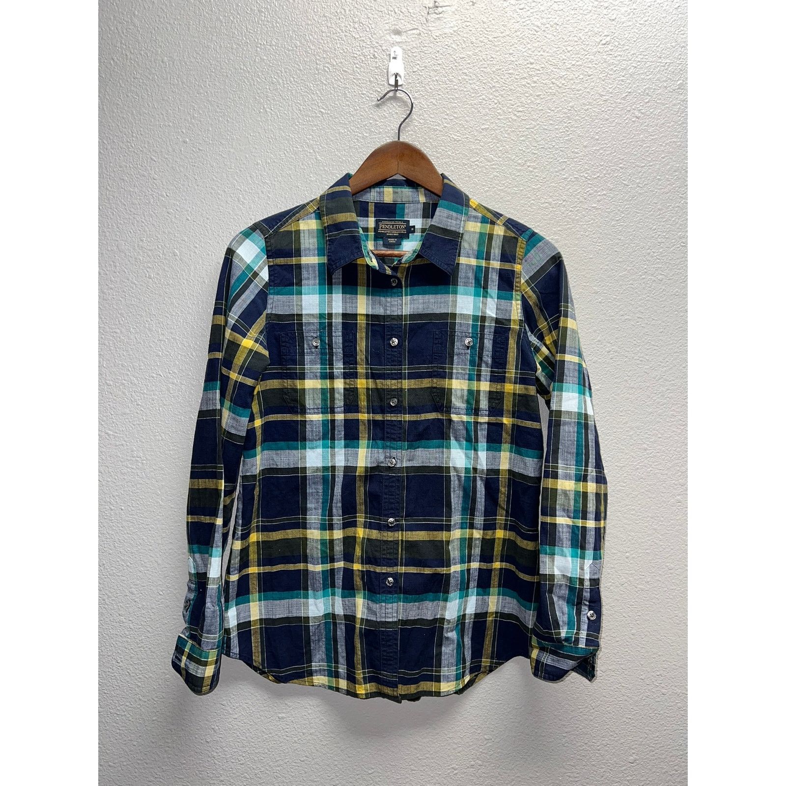 Pendleton Pendleton Button Up Shirt Woolen Mills Blue Multicolor Small Size US S / EU 44-46 / 1 - 1 Thumbnail