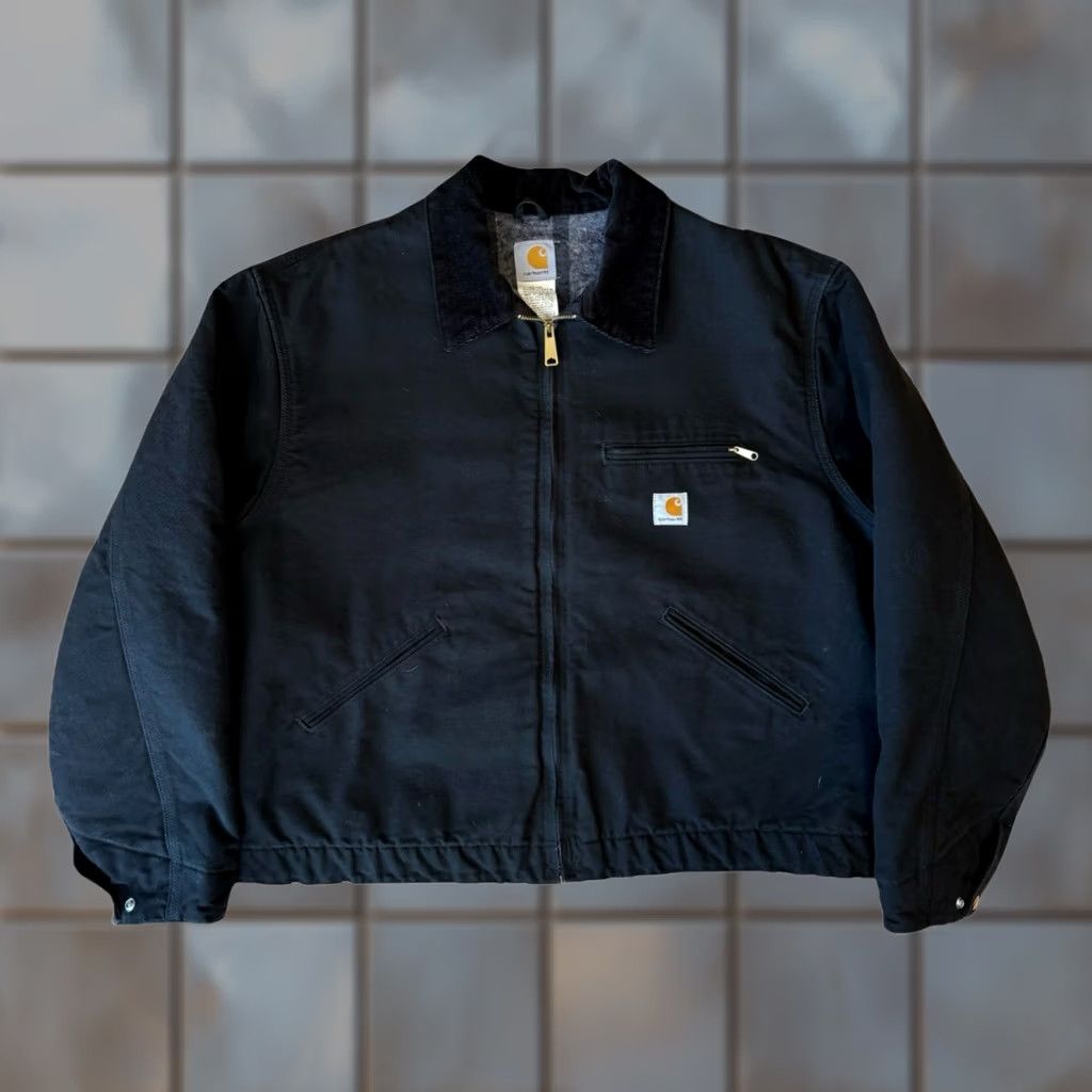 Carhartt Carhartt Detroit Jacket 2XL Black Heavy Workwear Full Zip Bomber J001 Made USA Jacket Mens 2XL Black Workwear 90s USA Carhartt J130 J102 Vintage Size US XXL / EU 58 / 5 - 1 Thumbnail