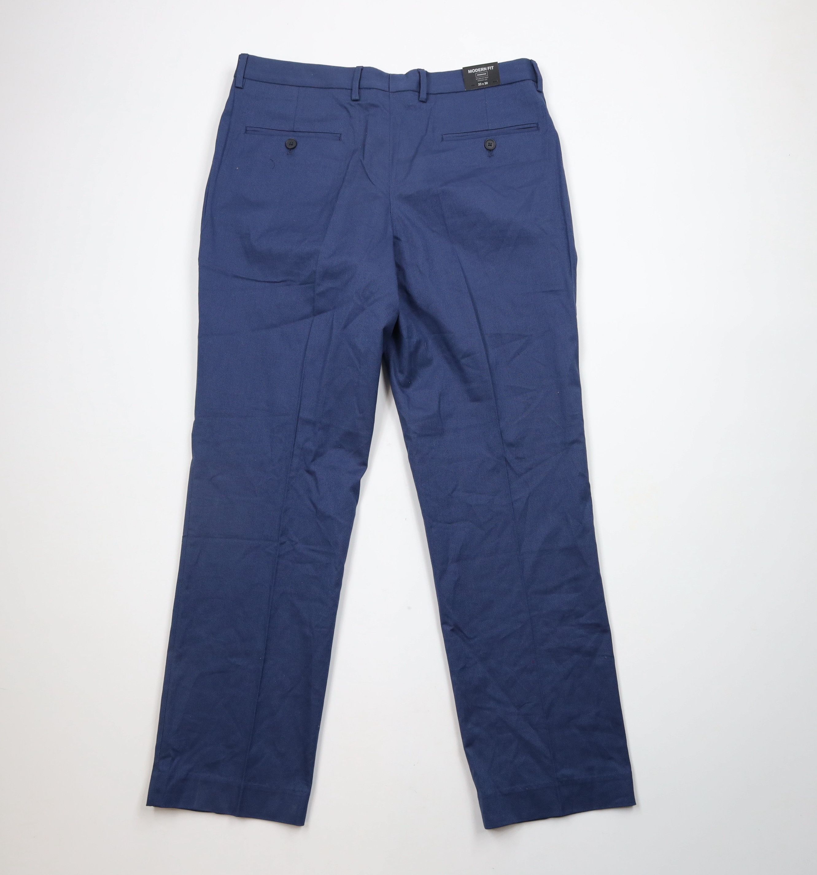 Express × Vintage New Express Producer Straight Leg Chino Pants Trousers Blue Size US 33 - 9 Thumbnail