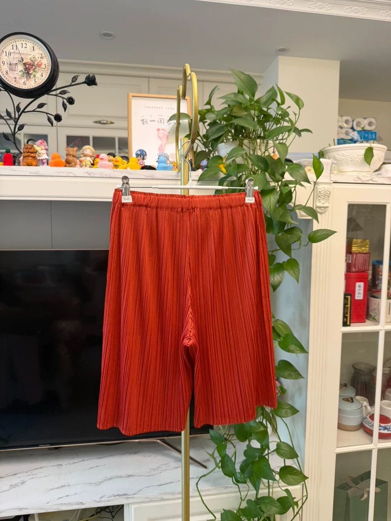 Issey Miyake Issey Miyake size:3 Orange shorts Size 31" - 4 Thumbnail