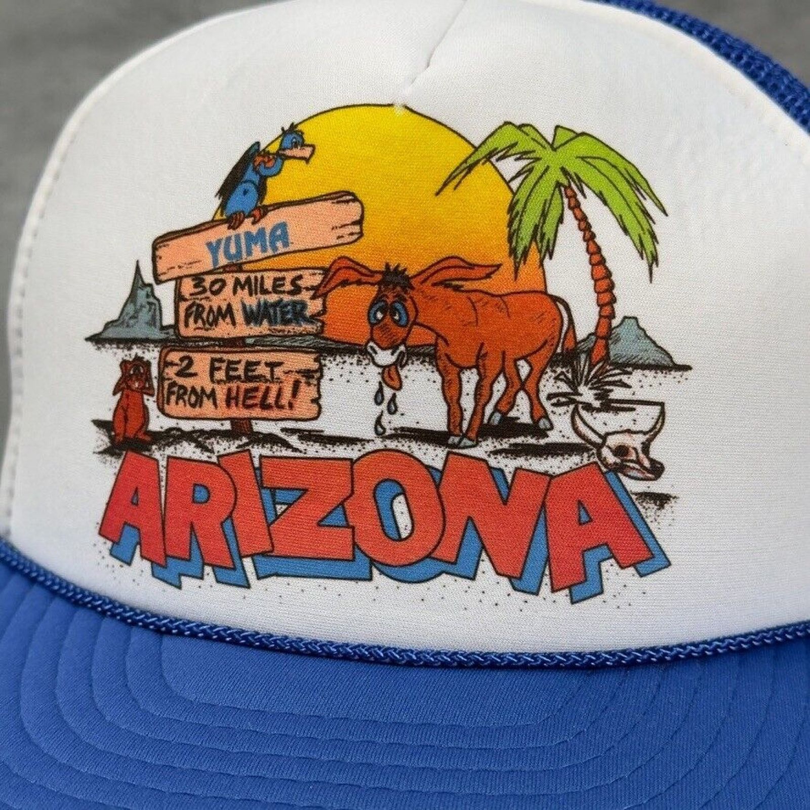 Vintage Vintage Yuma Arizona Novelty Funny Souvenir Hat Size ONE SIZE - 2 Thumbnail