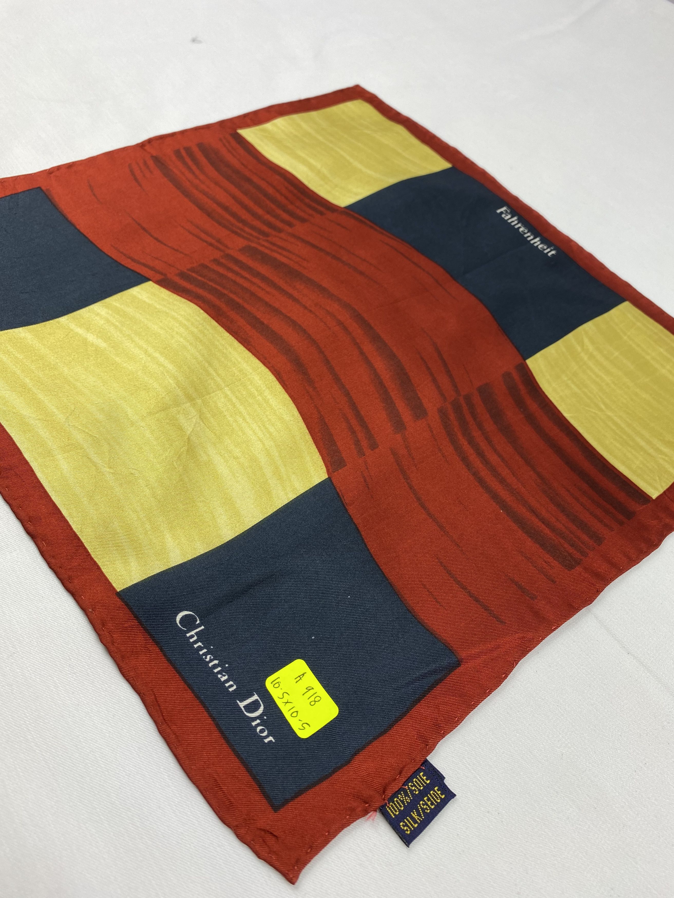 Vintage Christian Dior Mini Handkerchief / Bandana / Neckerchief Size ONE SIZE - 3 Thumbnail