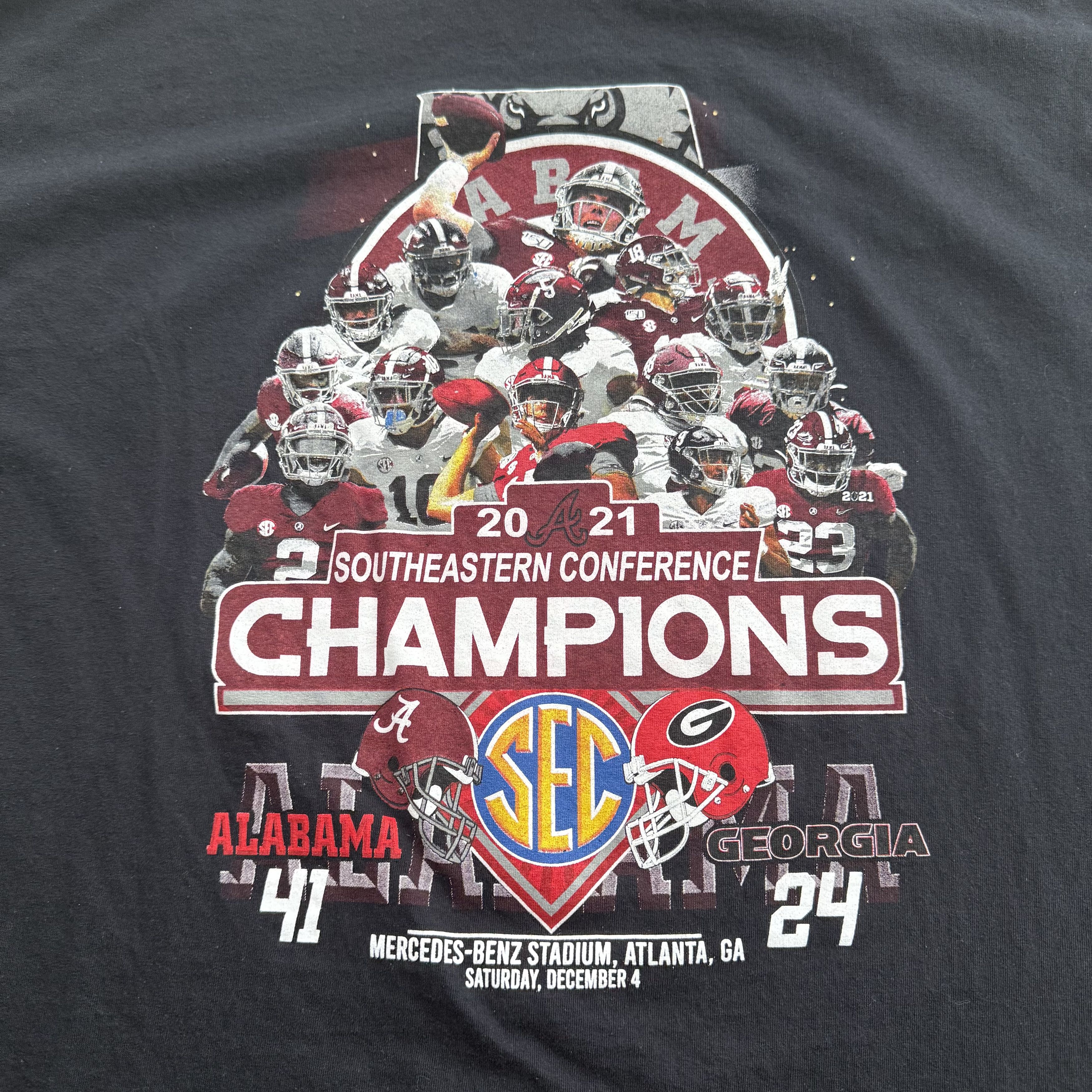 NCAA 2021 University of Alabama SEC Champions T Shirt Size US XL / EU 56 / 4 - 2 Thumbnail