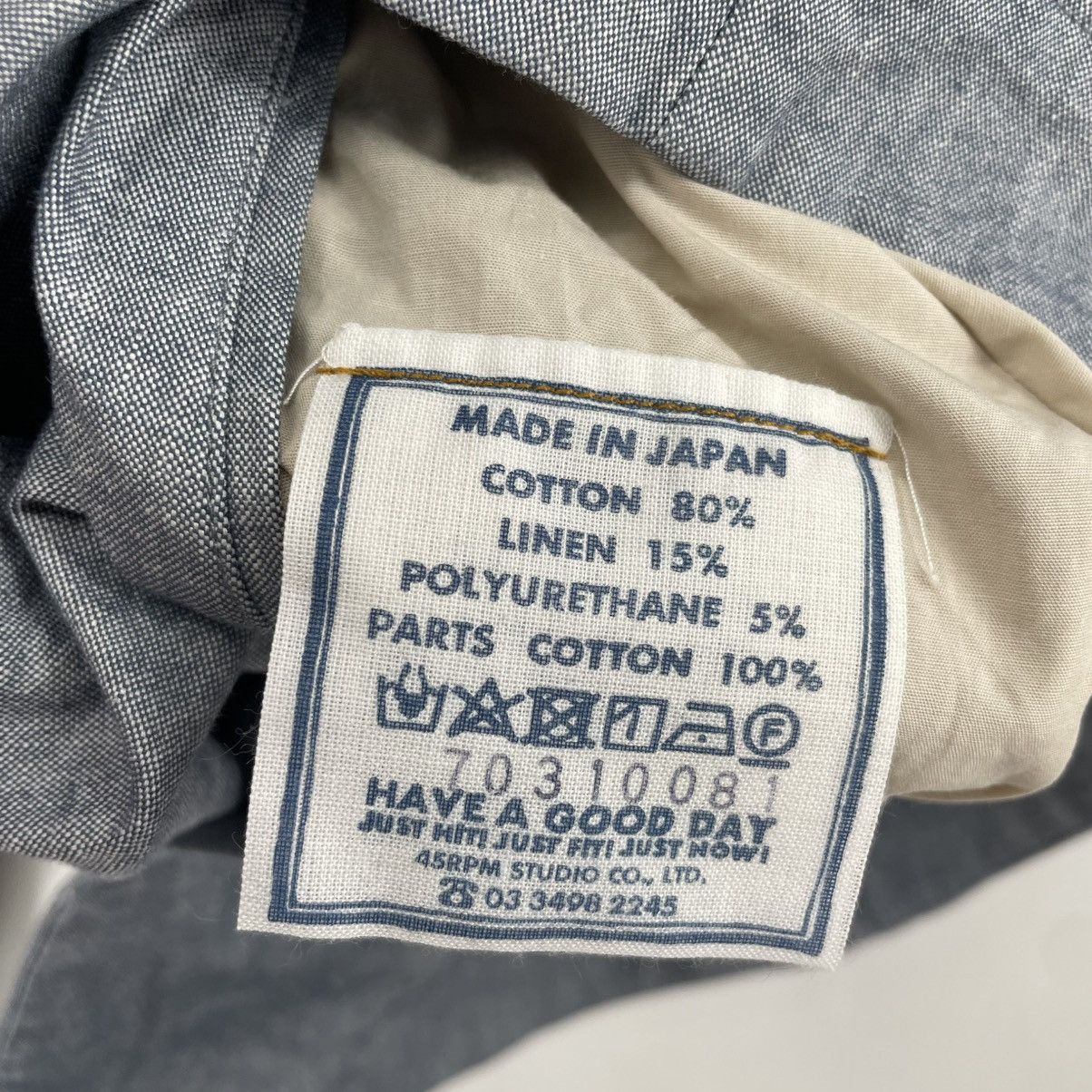 45rpm 45RPM Japan Tailored Chrambay Blazer Coat Size 38S - 4 Thumbnail