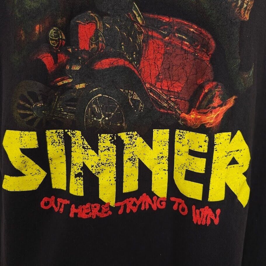 Other F*ck It Sinner T Shirt Mens Size XL Black Lightning Skeleton Size US XL / EU 56 / 4 - 3 Thumbnail