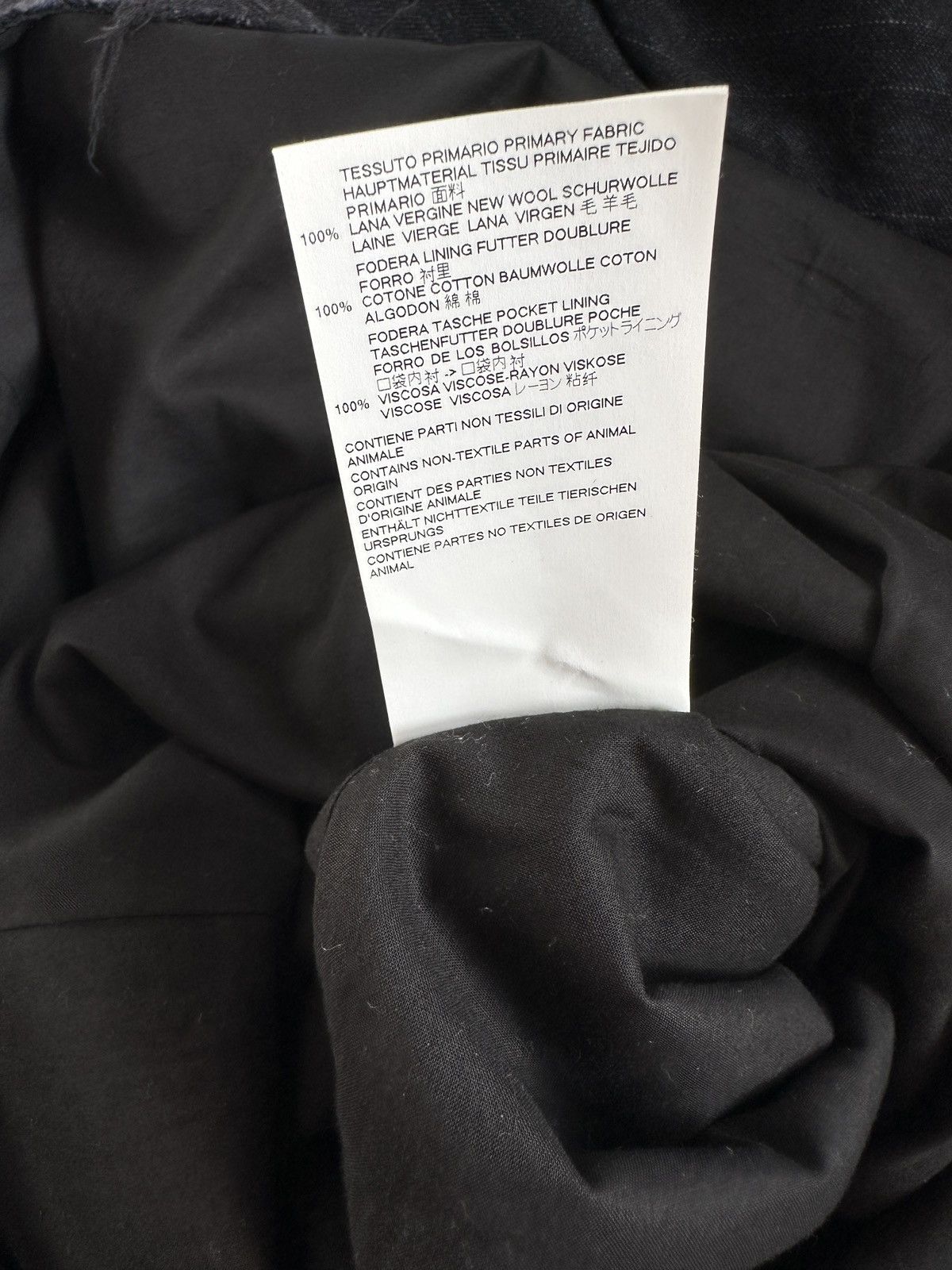 Maison Margiela FW17 Maison Margiela Navy Pinstripe Wool Dress Frayed Detail Size XS / US 0-2 / IT 36-38 - 19 Thumbnail
