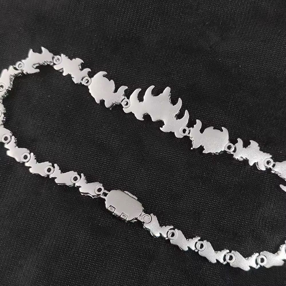 Jewelry × Vintage Red Eyes Ice Glass Fork Claw Chain Necklace Size ONE SIZE - 4 Thumbnail