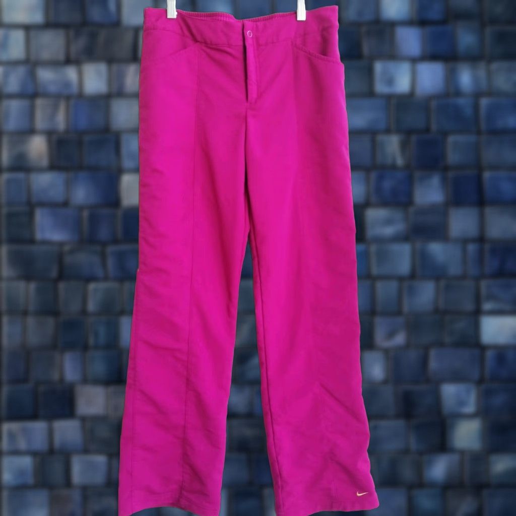 Nike Nike Air Purple Fuchsia Pants Track Gym Pants M Women 32in Inseam Front Back Pockets Size 32" / US 10 / IT 46 - 1 Thumbnail