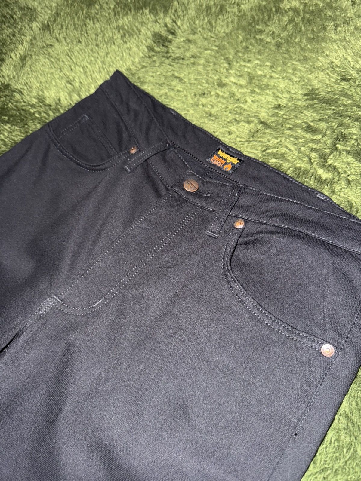 Wrangler [32] Wrangler Japan Warm Touch Cotton-Blend Pants – Black Size US 32 / EU 48 - 2 Thumbnail