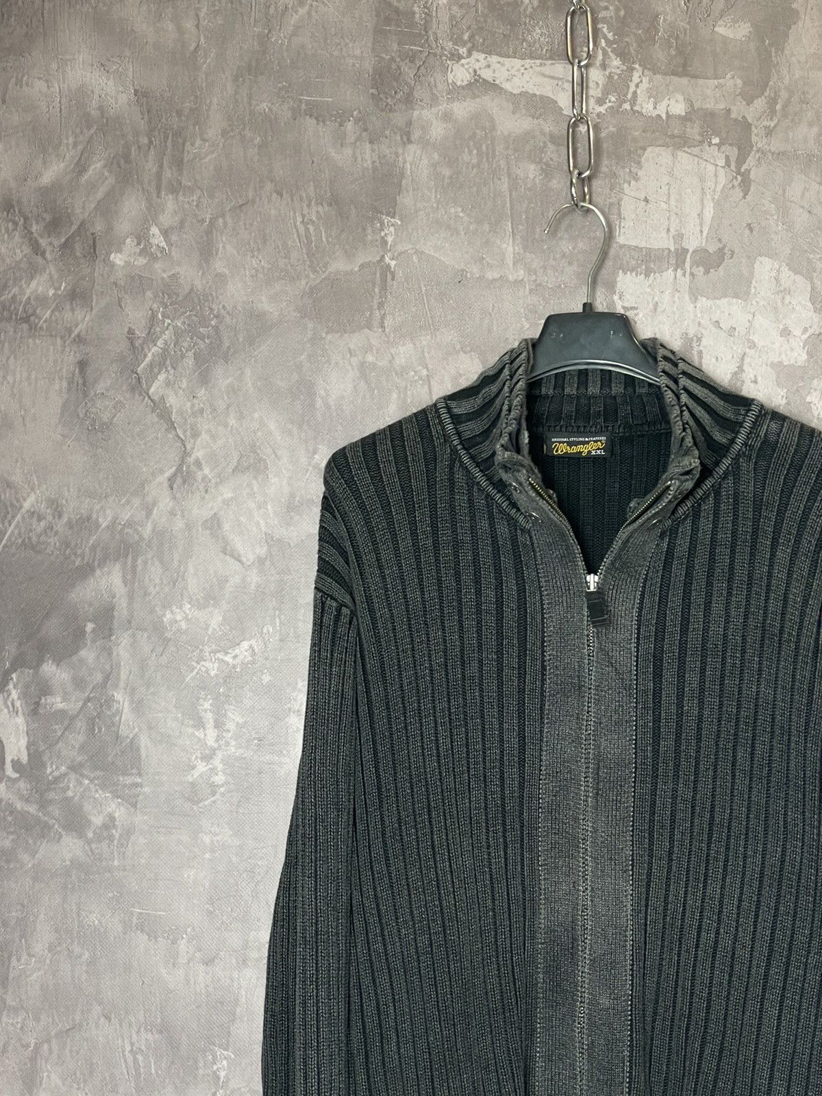 Japanese Brand × Vintage Vintage Y2K 00s Diesel Distressed Punk Sweater striped knit Size US XL / EU 56 / 4 - 5 Thumbnail