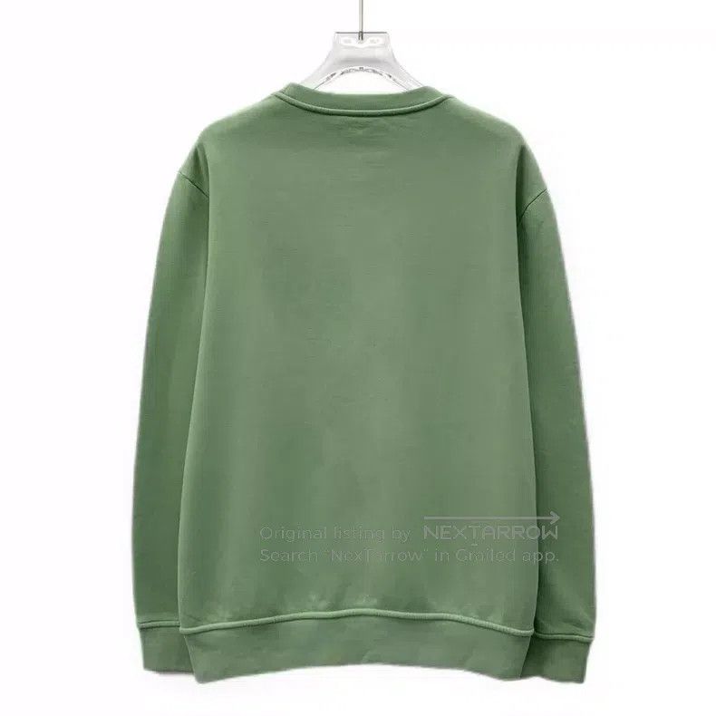Hermes Hermes Green leather patch cotton round-neck long-sleeve s Size US M / EU 48-50 / 2 - 2 Thumbnail