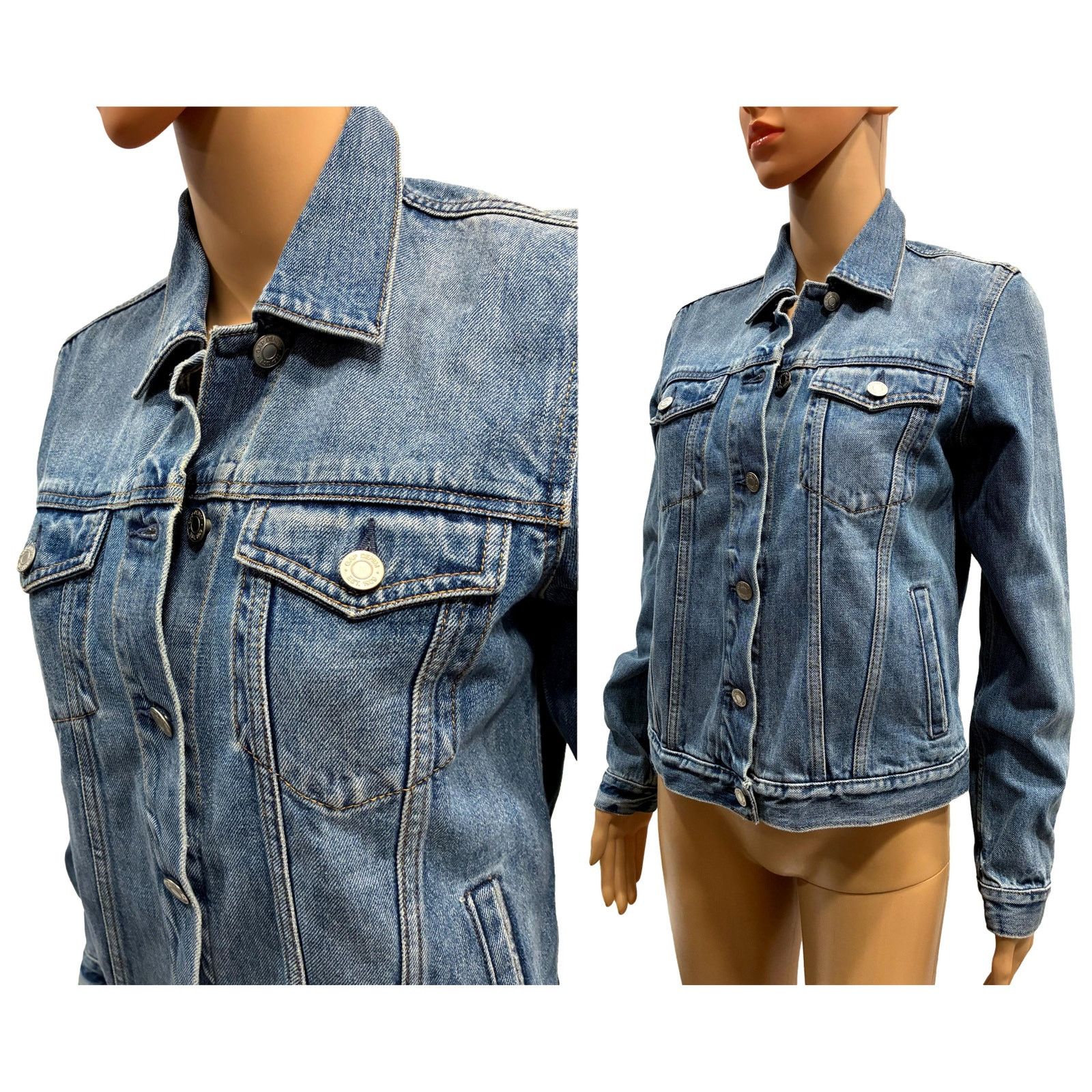 Gap Gap Y2K Denim Jacket Women’s Small Stonewashed Blue Size XS / US 0-2 / IT 36-38 - 5 Thumbnail