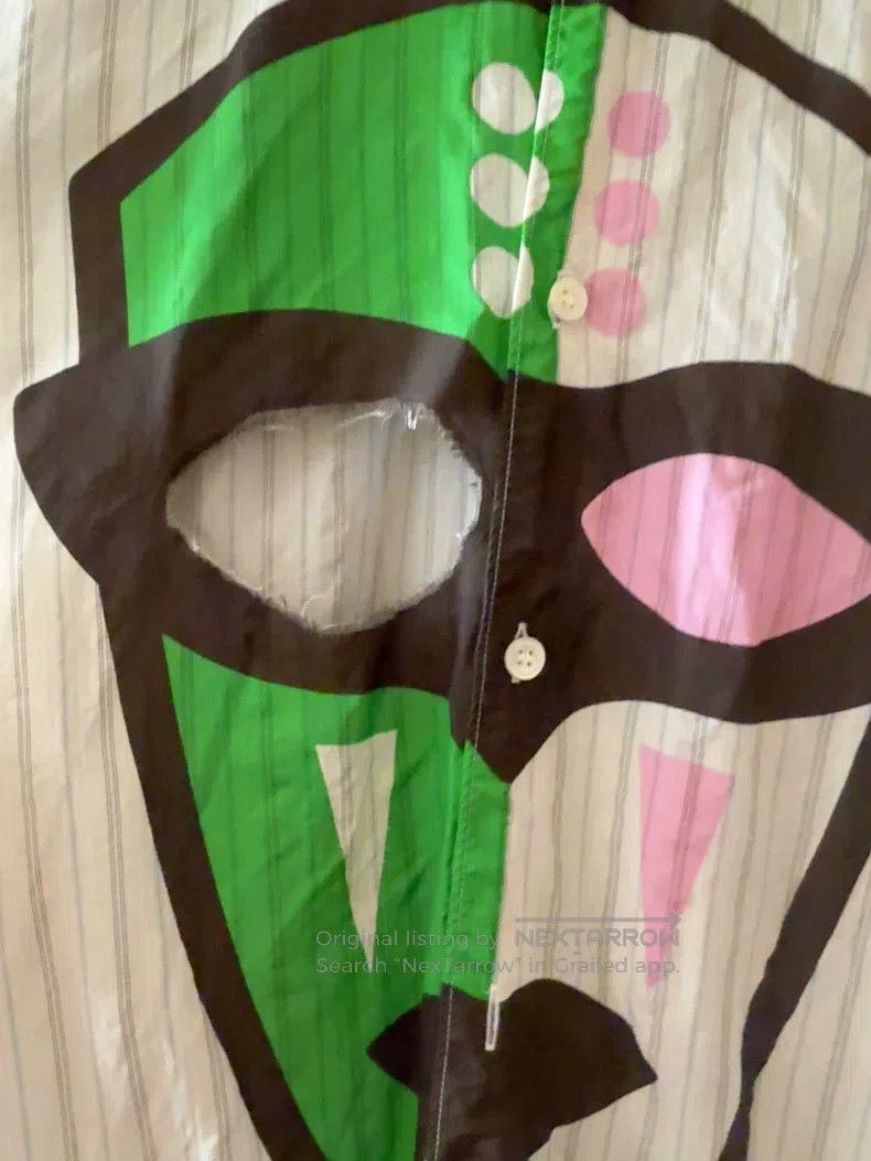 Comme des Garcons Comme des Garcons Ghost Face Hole Shirt Size US S / EU 44-46 / 1 - 2 Thumbnail