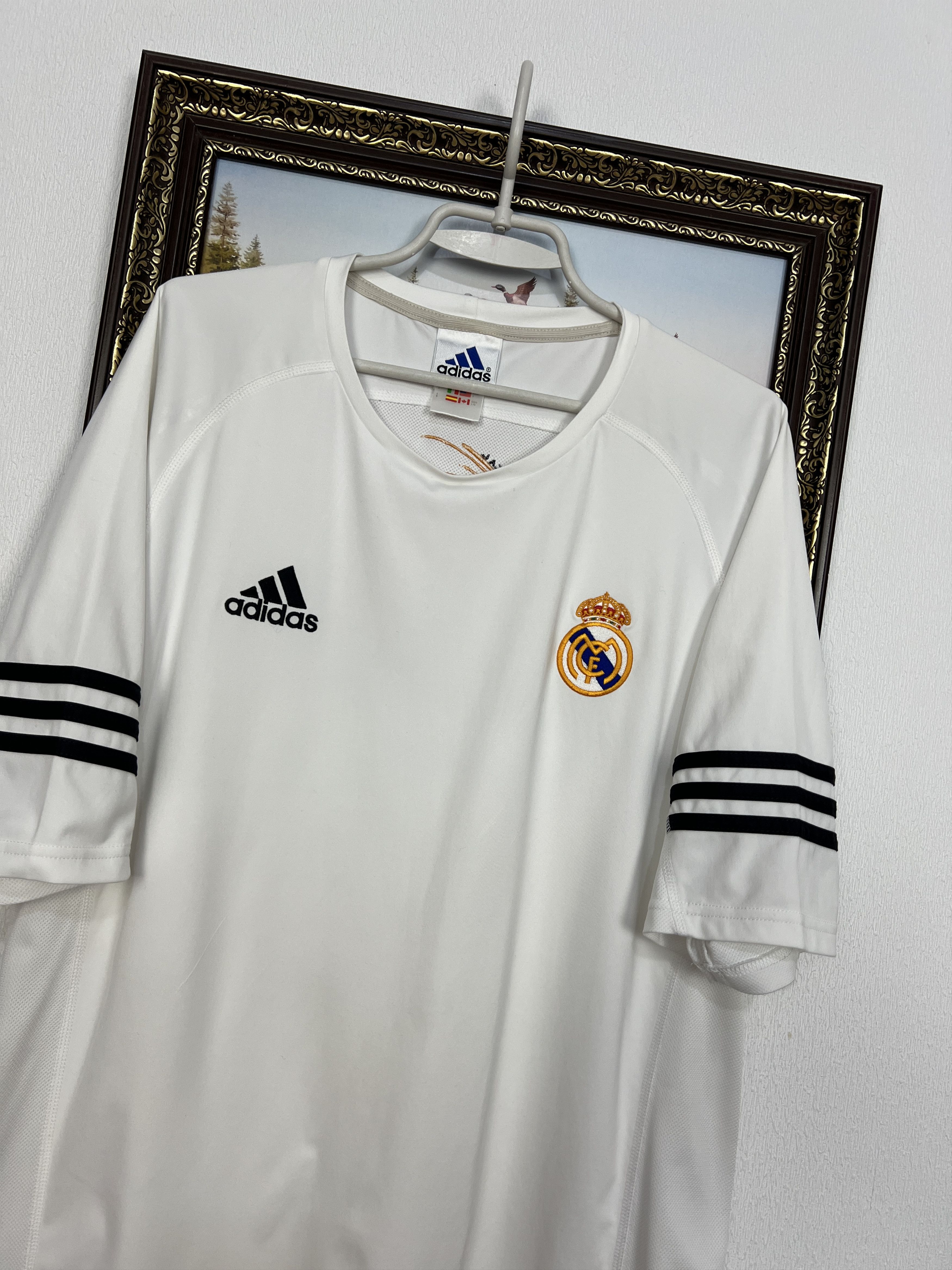 Adidas Vintage 90's Real Madrid Football Train Shirt Soccer Jersey Size US L / EU 52-54 / 3 - 4 Thumbnail