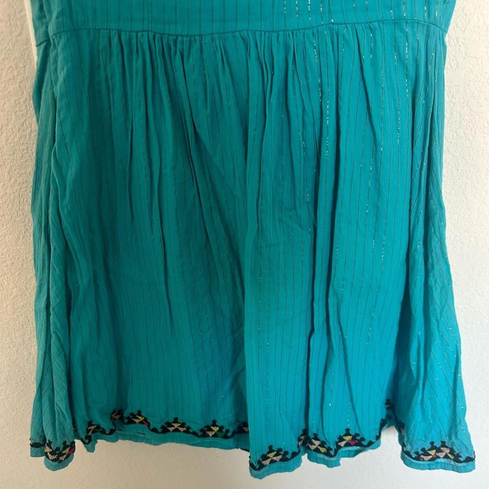 Free People Free People Water Lily Embroidered Turquoise Blue Dress 4 Size S / US 4 / IT 40 - 9 Thumbnail