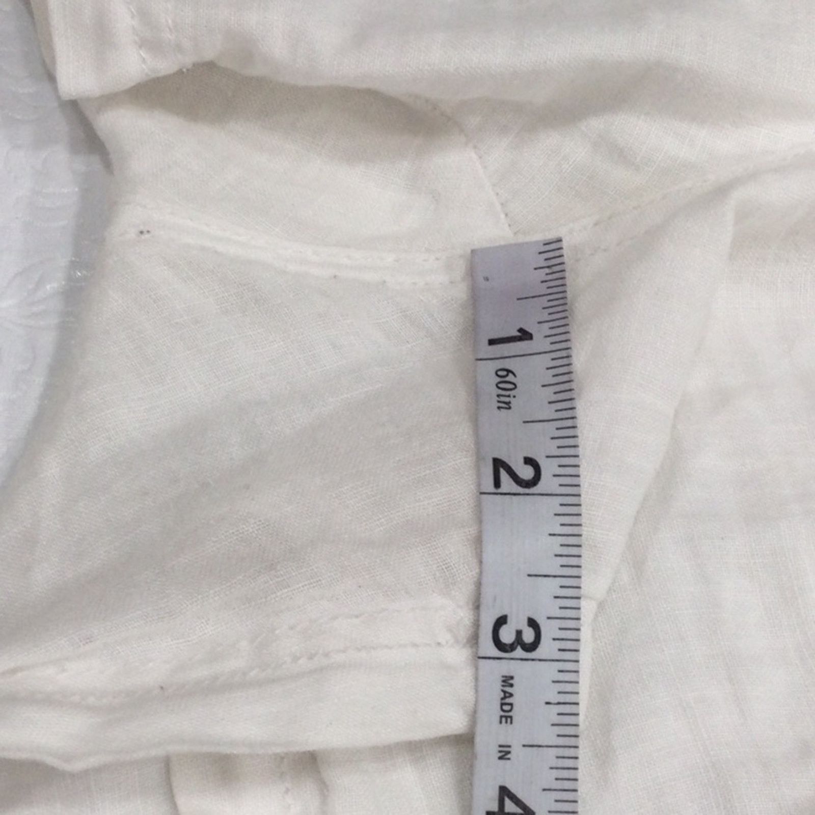 Calvin Klein CK Calvin Klein White Linen Side/Back Pockets Shorts L Size 32" / US 10 / IT 46 - 16 Thumbnail