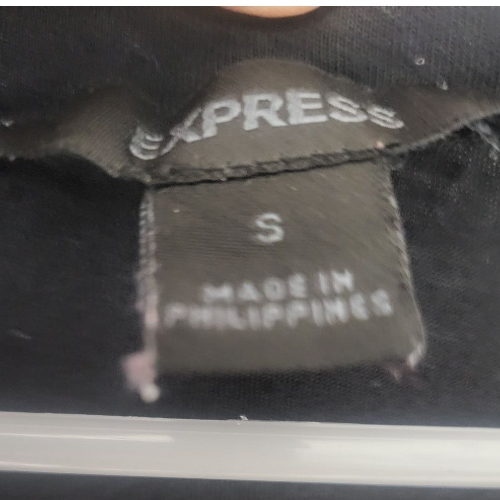 Express Express Black Scoop Neck Short Sleeve Top - Small Size S / US 4 / IT 40 - 3 Thumbnail