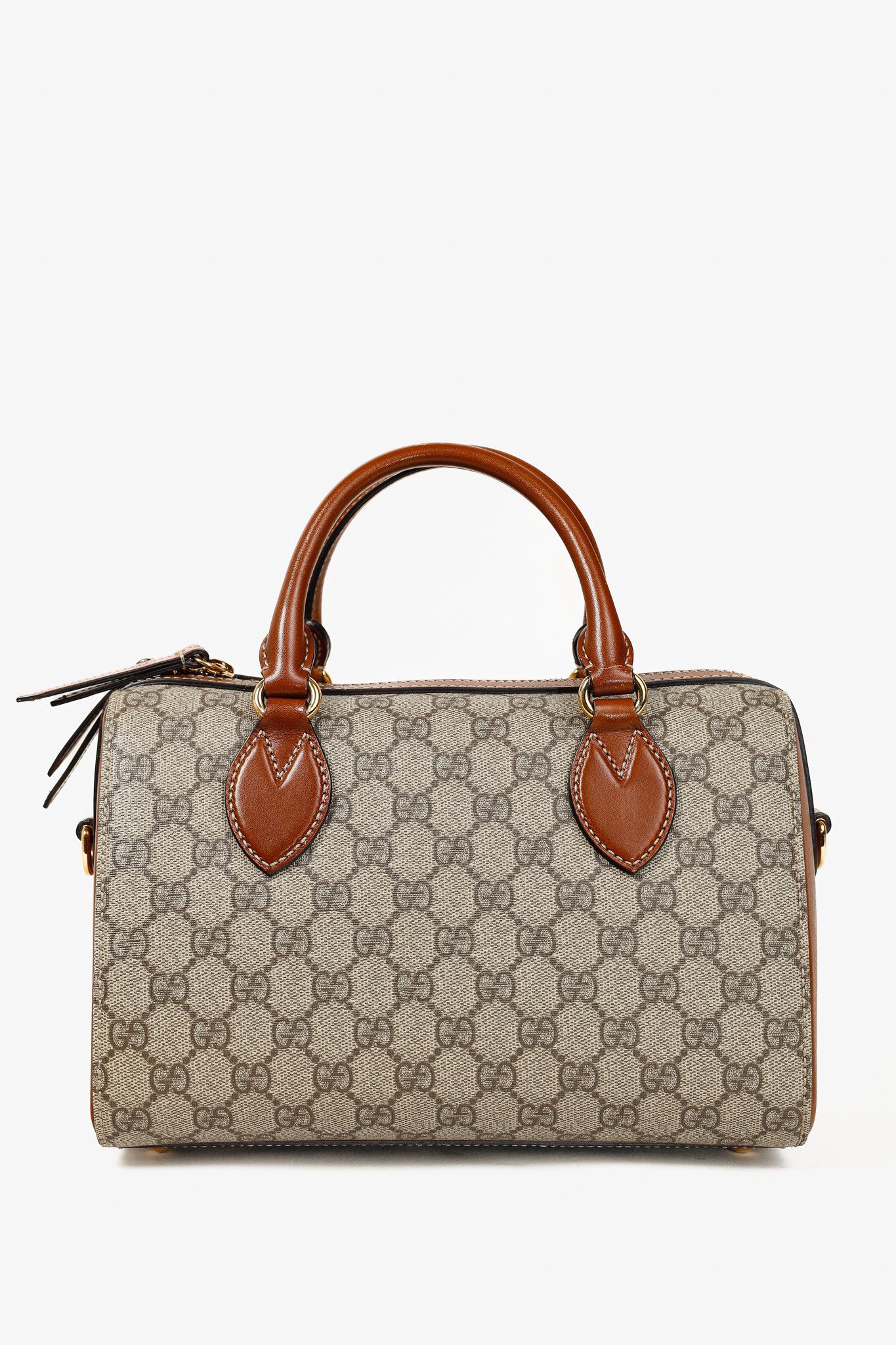 Gucci Gucci Beige & Ebony GG Supreme Canvas Top Handle Bag Size ONE SIZE - 4 Thumbnail