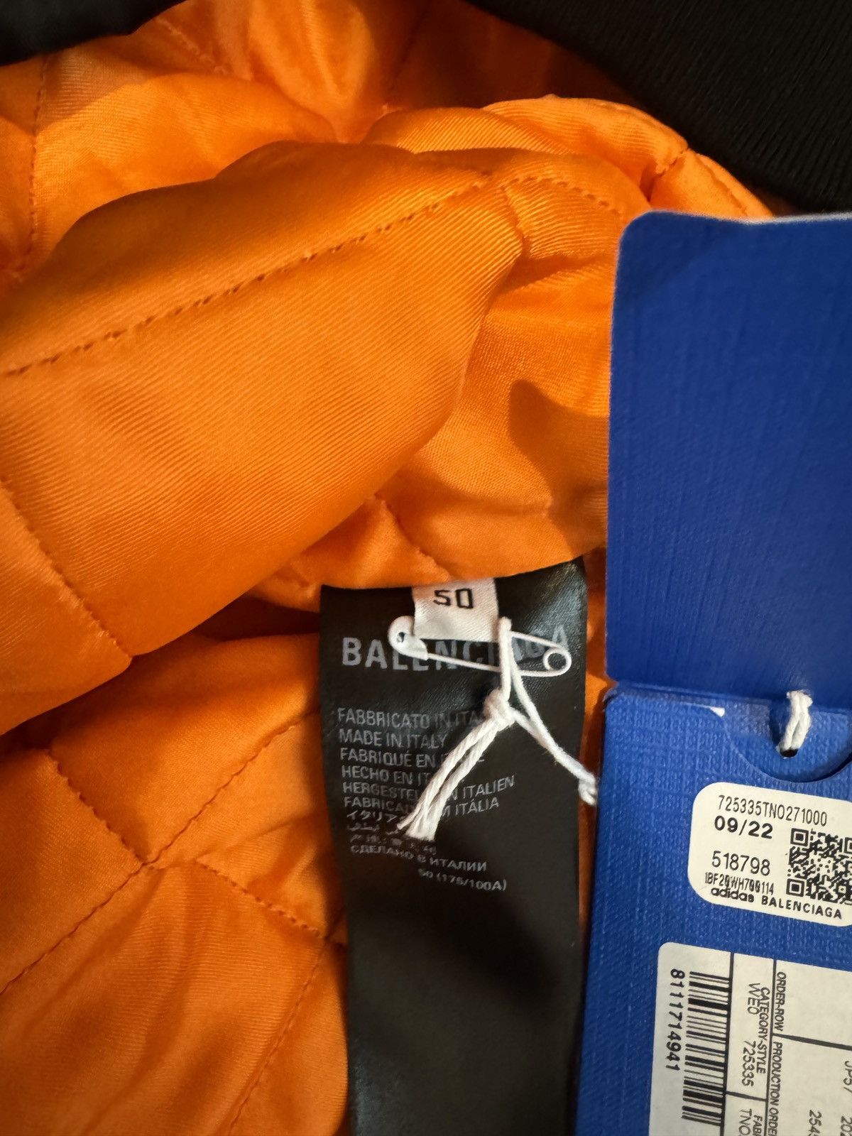 Balenciaga Balenciaga Adidas Black oversized bomber Sz.50 Size US M / EU 48-50 / 2 - 14 Thumbnail