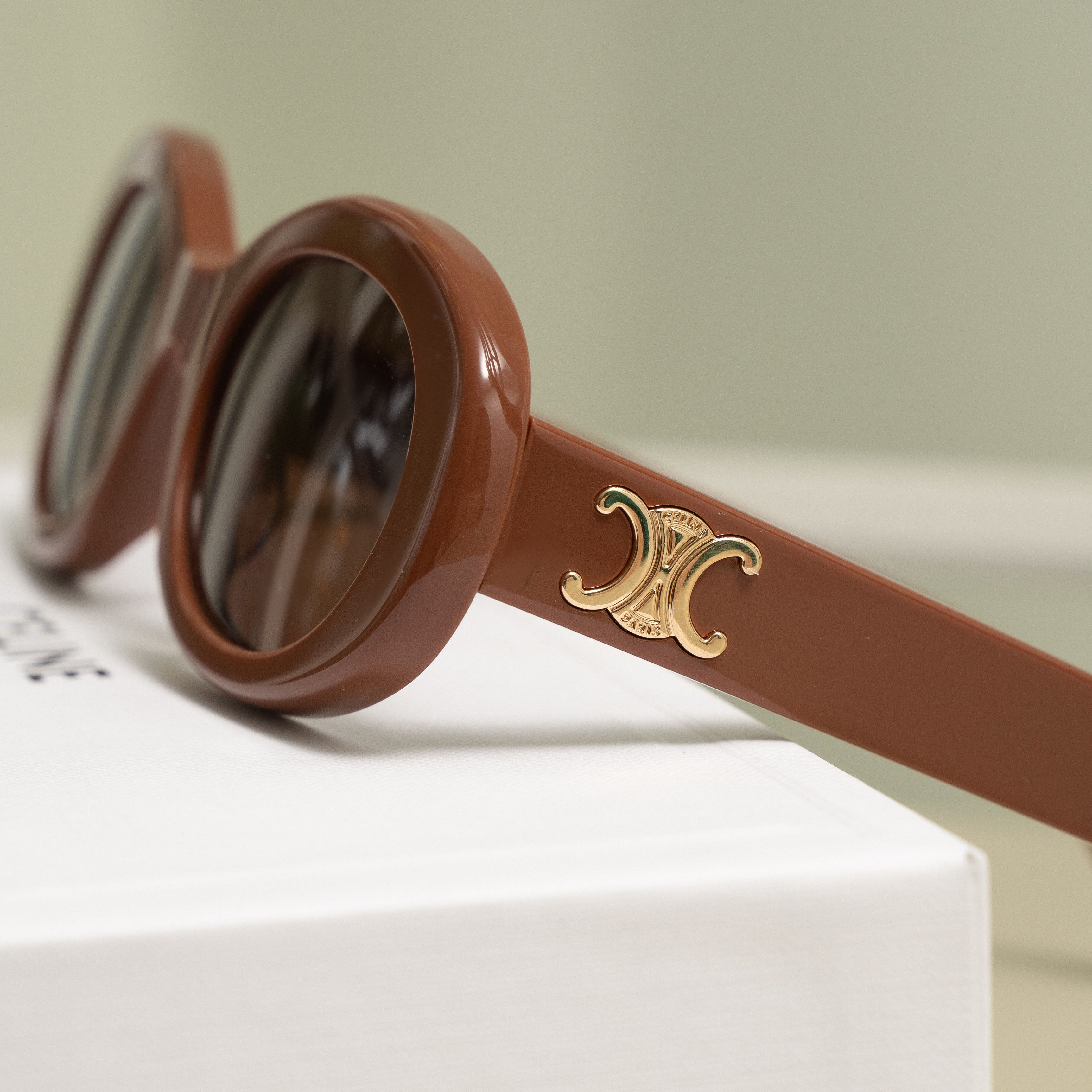 Celine CELINE Triomphe 01 Sunglasses BROWN Size ONE SIZE - 2 Thumbnail