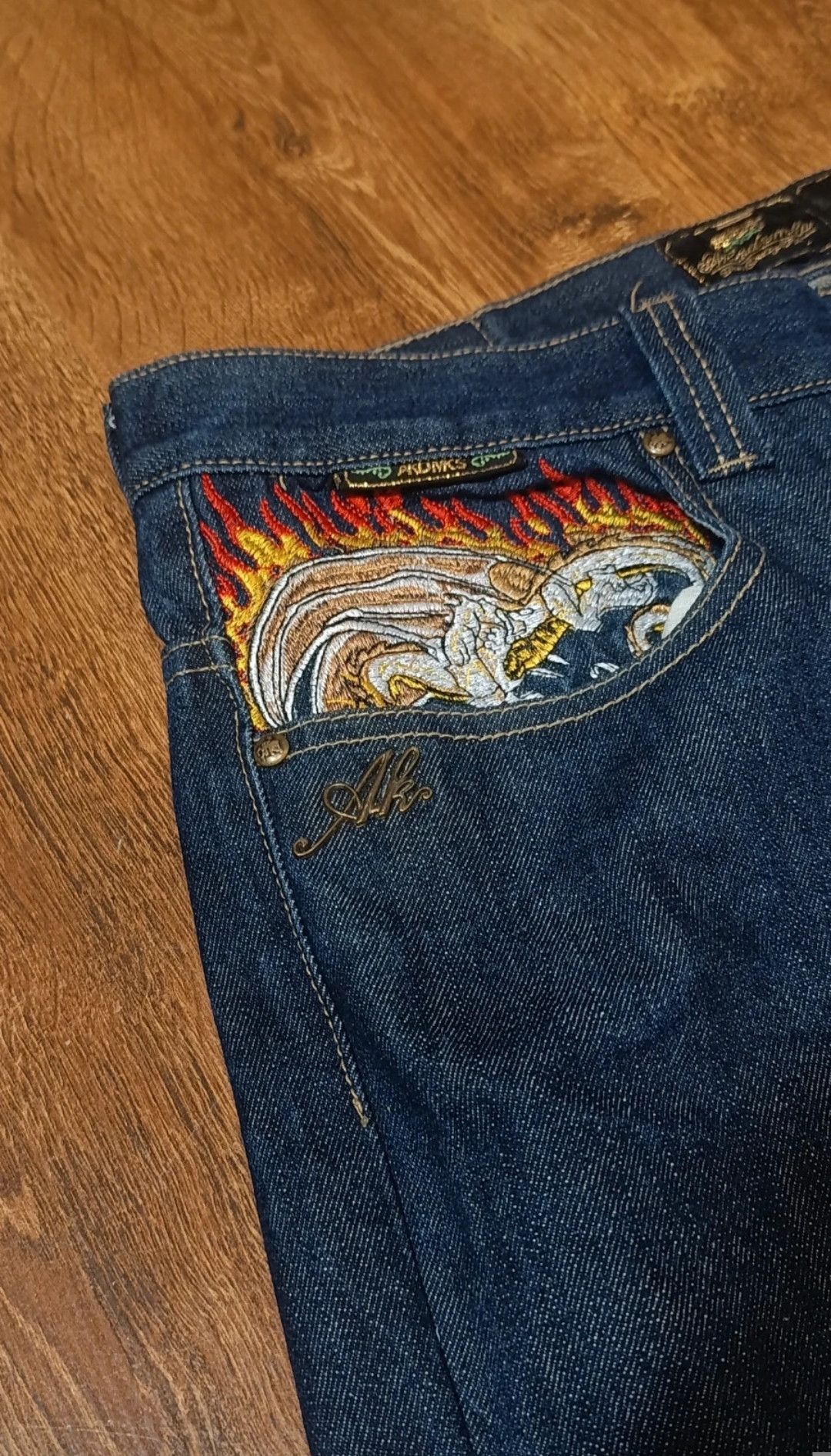 Vintage Akademiks Embroidered Jeans Size US 36 / EU 52 - 7 Thumbnail