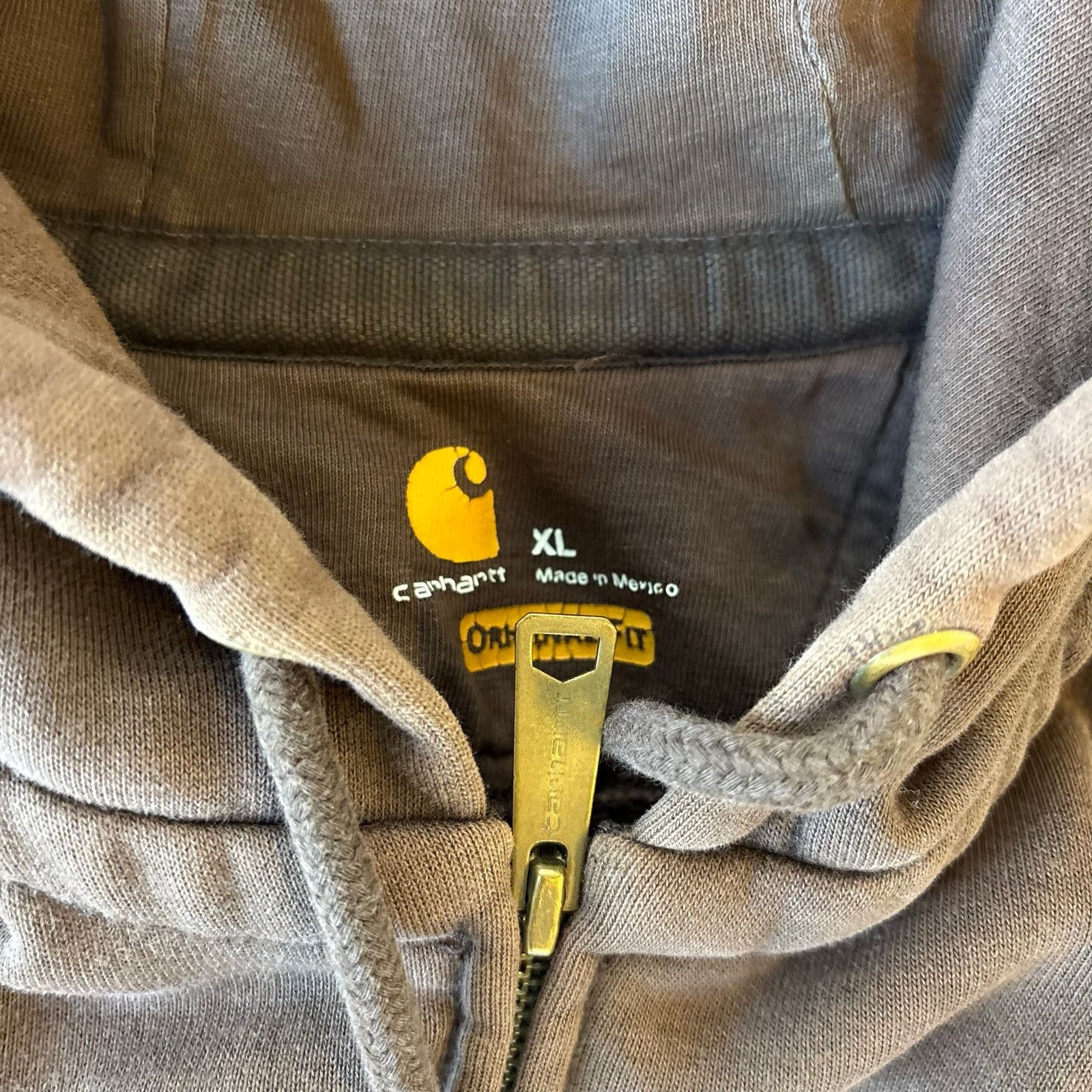 Carhartt y2k brown earthtone carhartt zip up jacket Size US XL / EU 56 / 4 - 6 Thumbnail