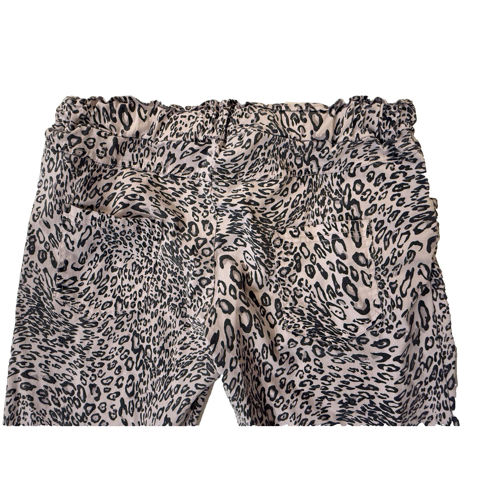 & Other Stories Levanté Leopard Print Jogger Pants Womens Med Boho AOP Italy Size 28" / US 6 / IT 42 - 7 Thumbnail