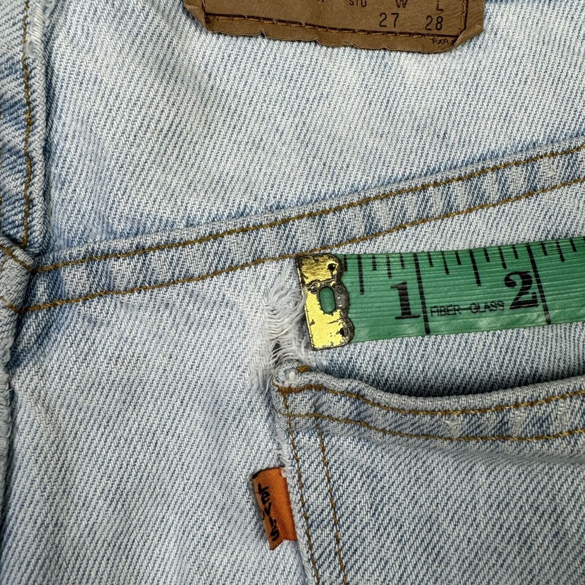 Levi's × Vintage 💥Vintage 90s Levis 580 Student Baggy Fit Sick Blue Wash Jean Size US 28 / EU 44 - 16 Thumbnail
